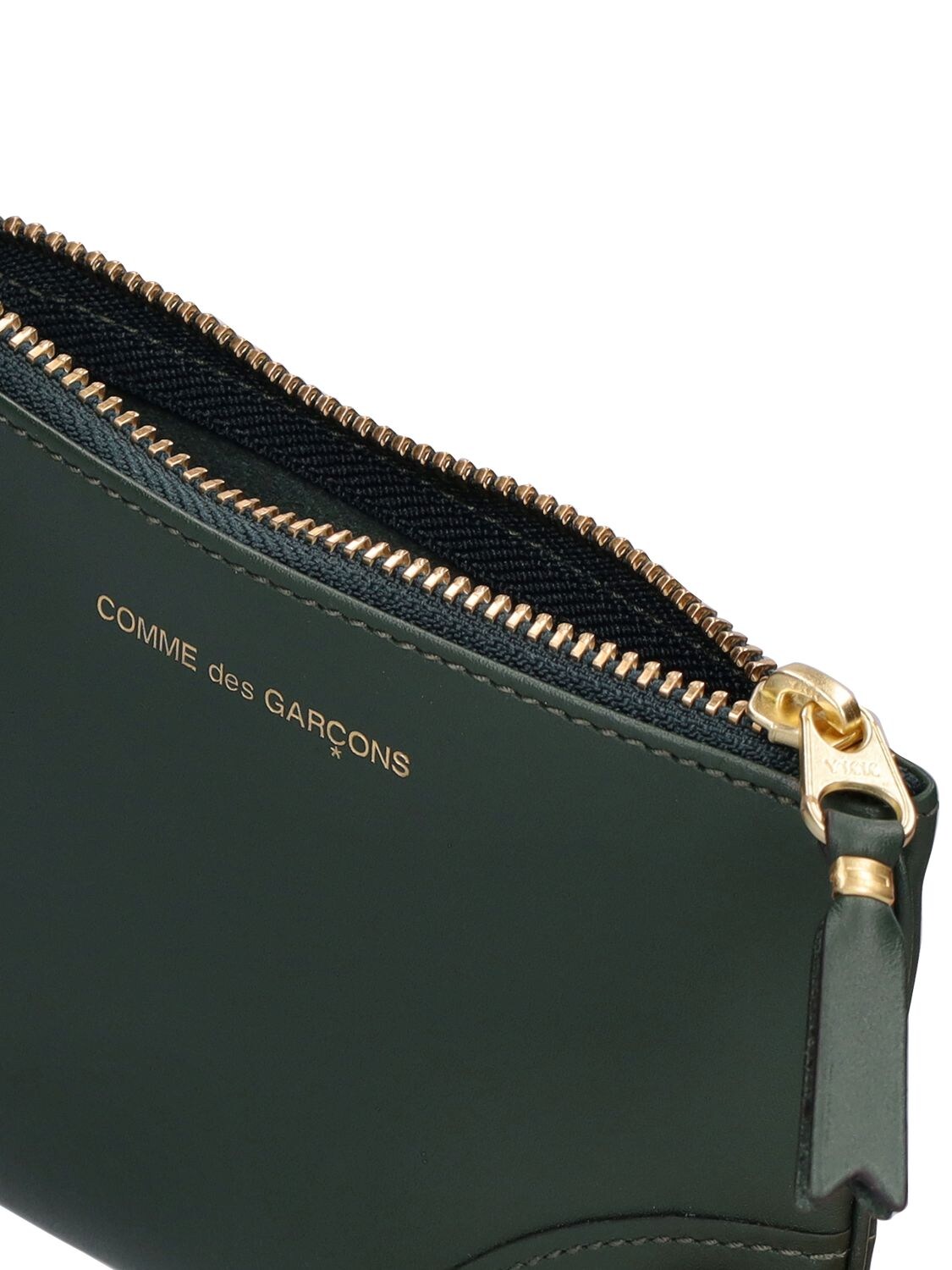 Shop Comme Des Garçons Classic Leather Wallet In Bottle Green