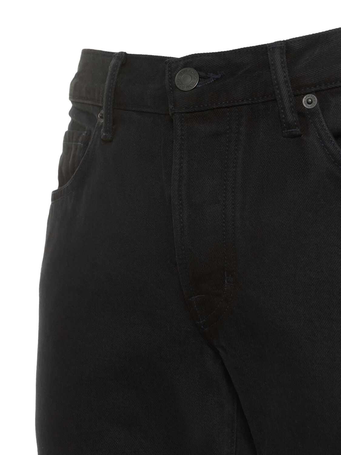Shop Tom Ford Light Indigo Rinse Slim Fit Jeans In Black