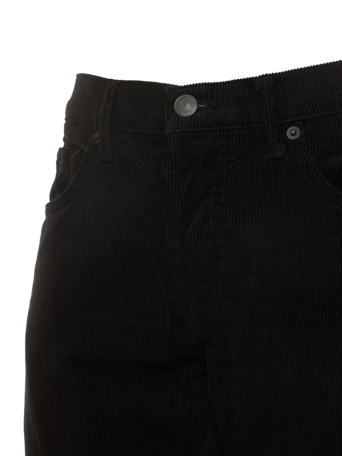 Shop Tom Ford 12 Waves Cord Slim Fit Jeans In Black