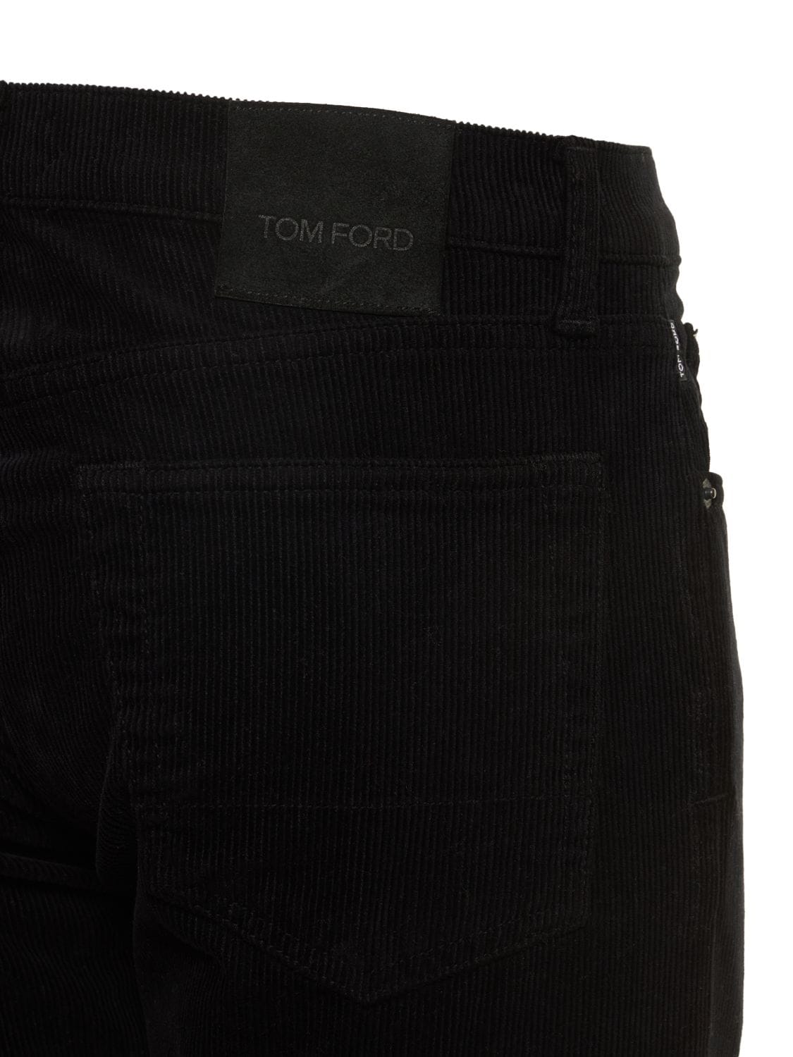 Shop Tom Ford 12 Waves Cord Slim Fit Jeans In Black
