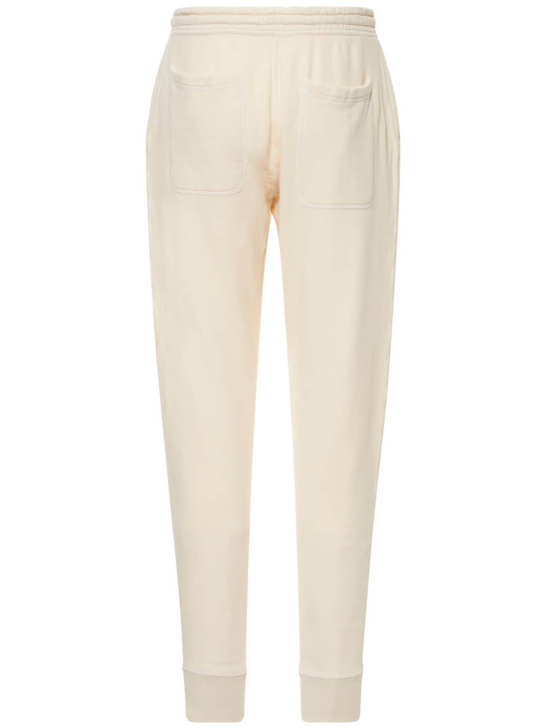 Shop Tom Ford Garment Dyed Sweatpants In Beige