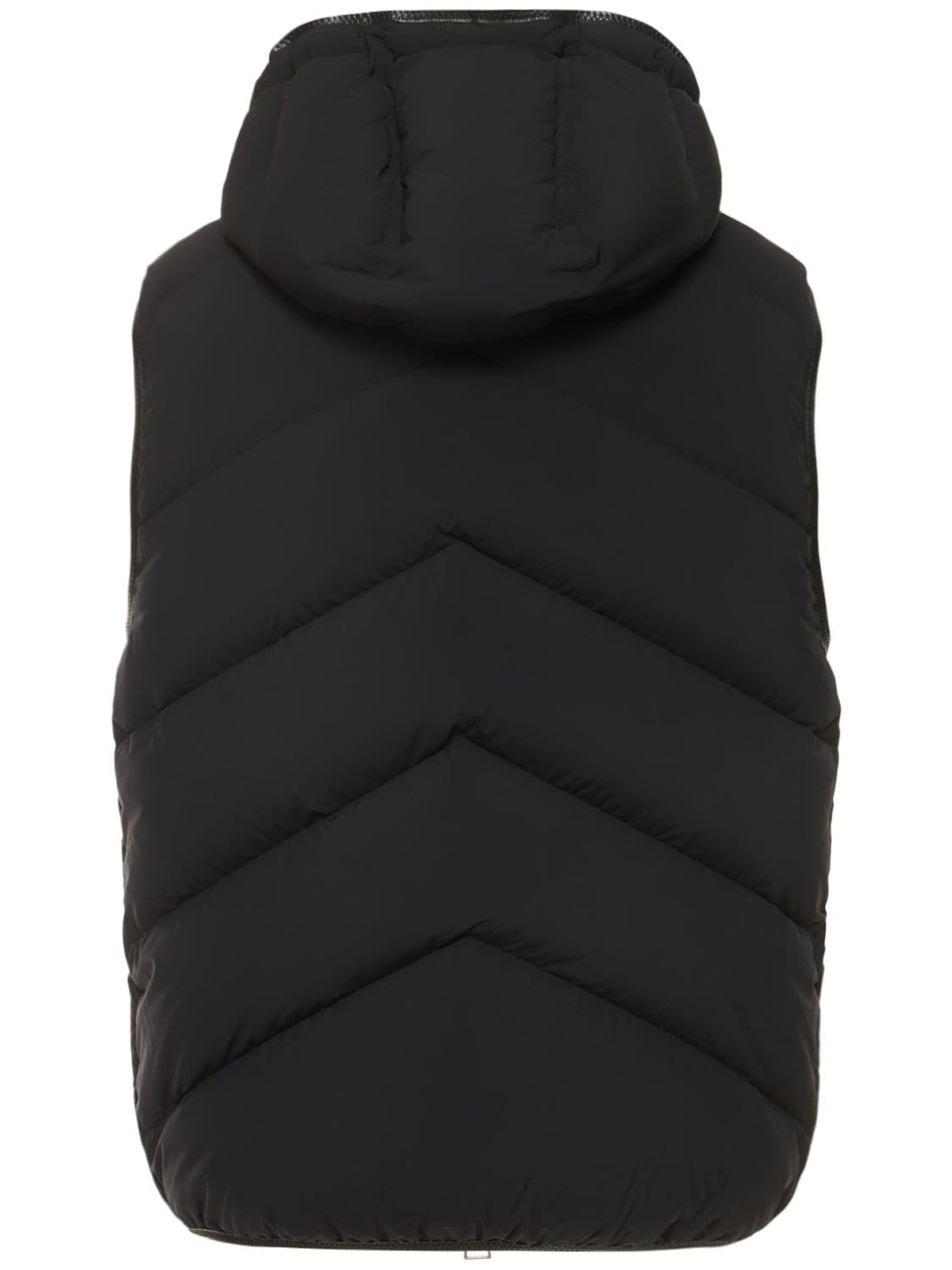 Shop Tom Ford Bi-stretch Nylon Down Vest In Black