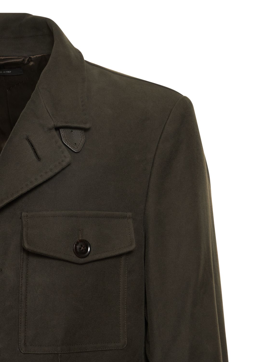 Tom Ford Moleskin Military Jacket In Brown ModeSens