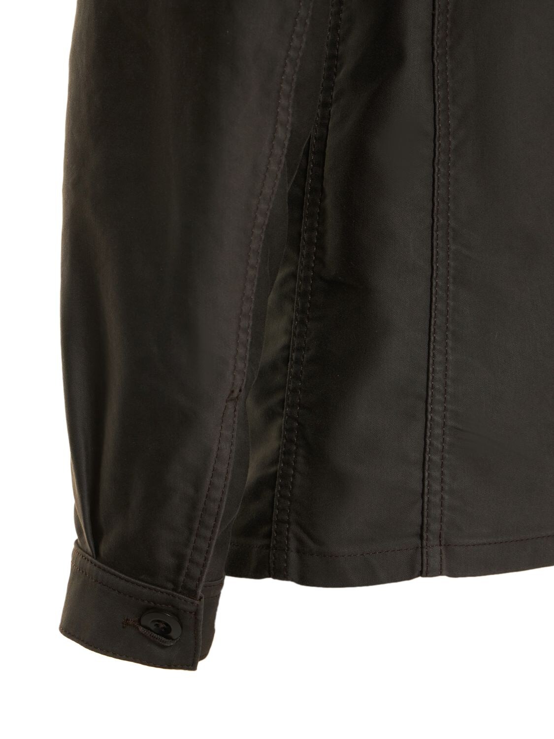 Shop Tom Ford Cotton Satin Chore Jacket In Brown