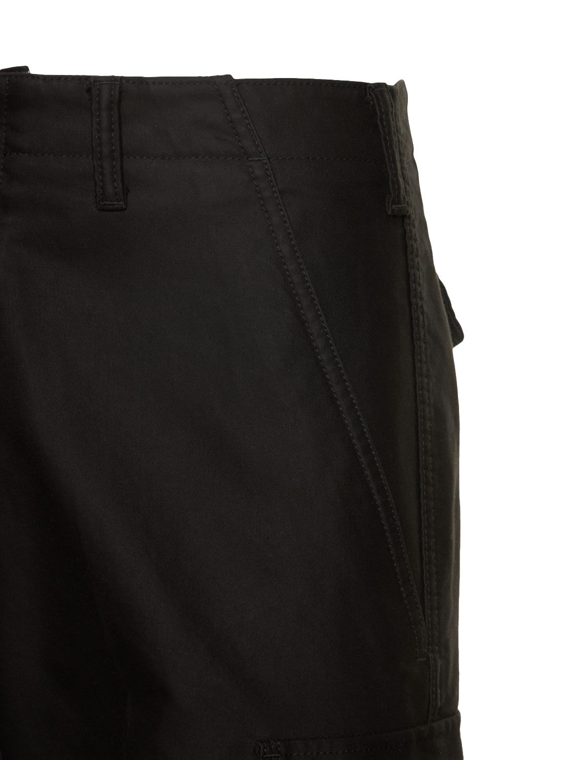 Shop Tom Ford Compact Cotton Cargo Sport Pants In Black