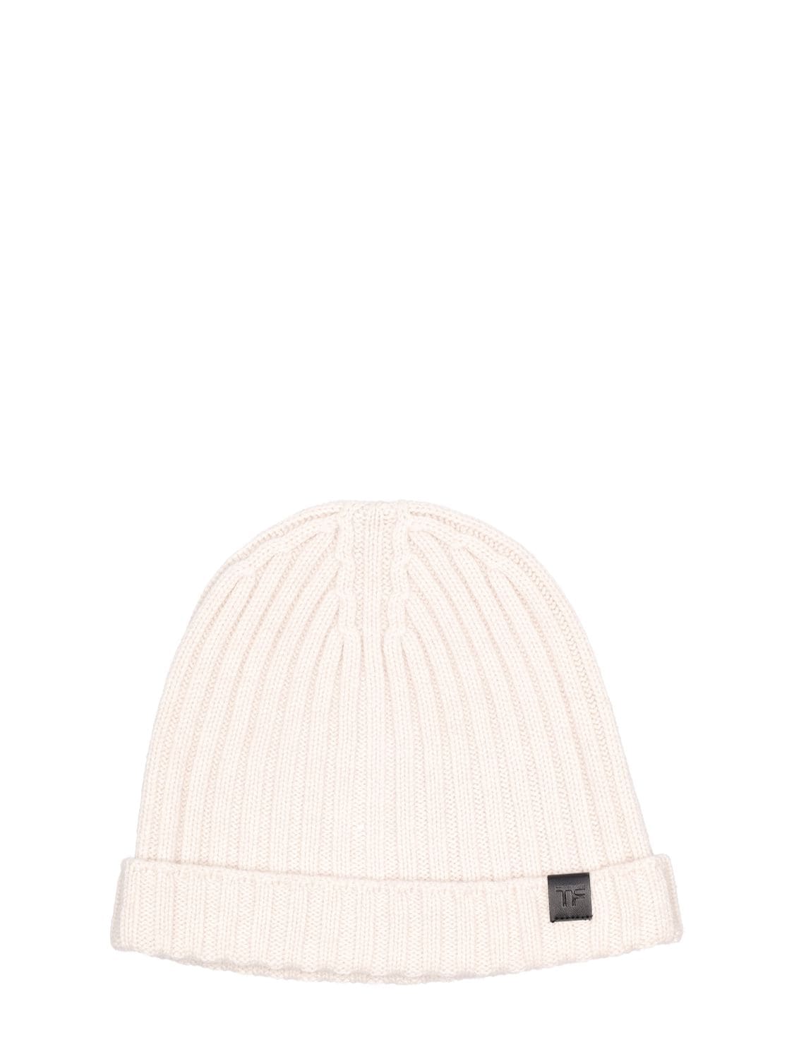 TOM FORD Cashmere Ribbed Beanie Hat