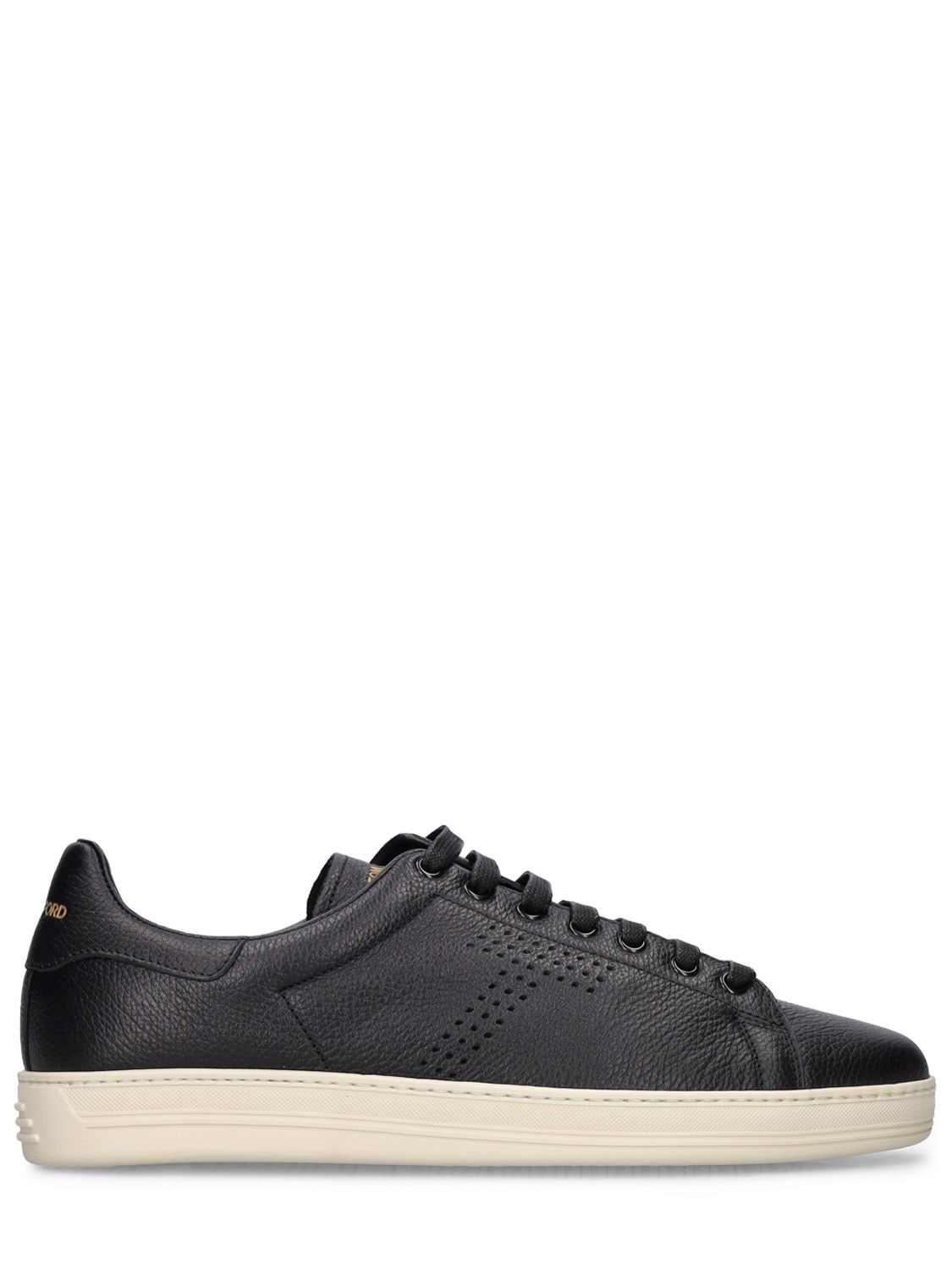 Image of Grain Leather Low Top Sneakers