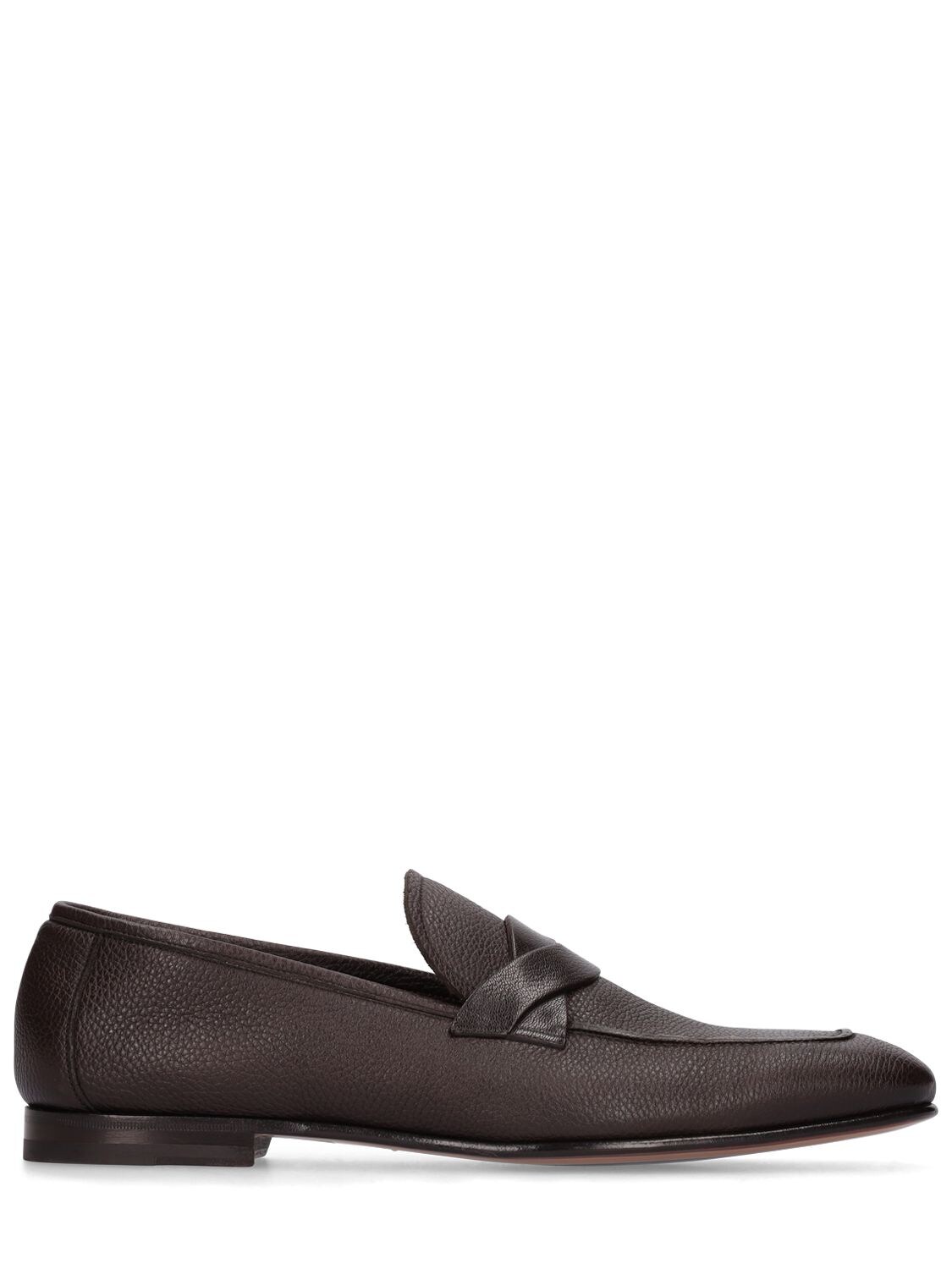 TOM FORD GRAINED LEATHER LOAFERS