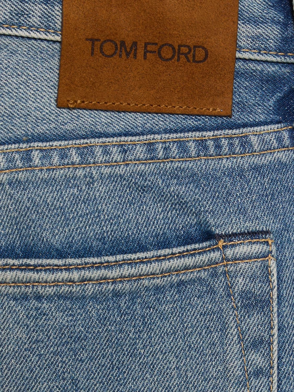 Shop Tom Ford Slim Fit Denim Jeans In Blue