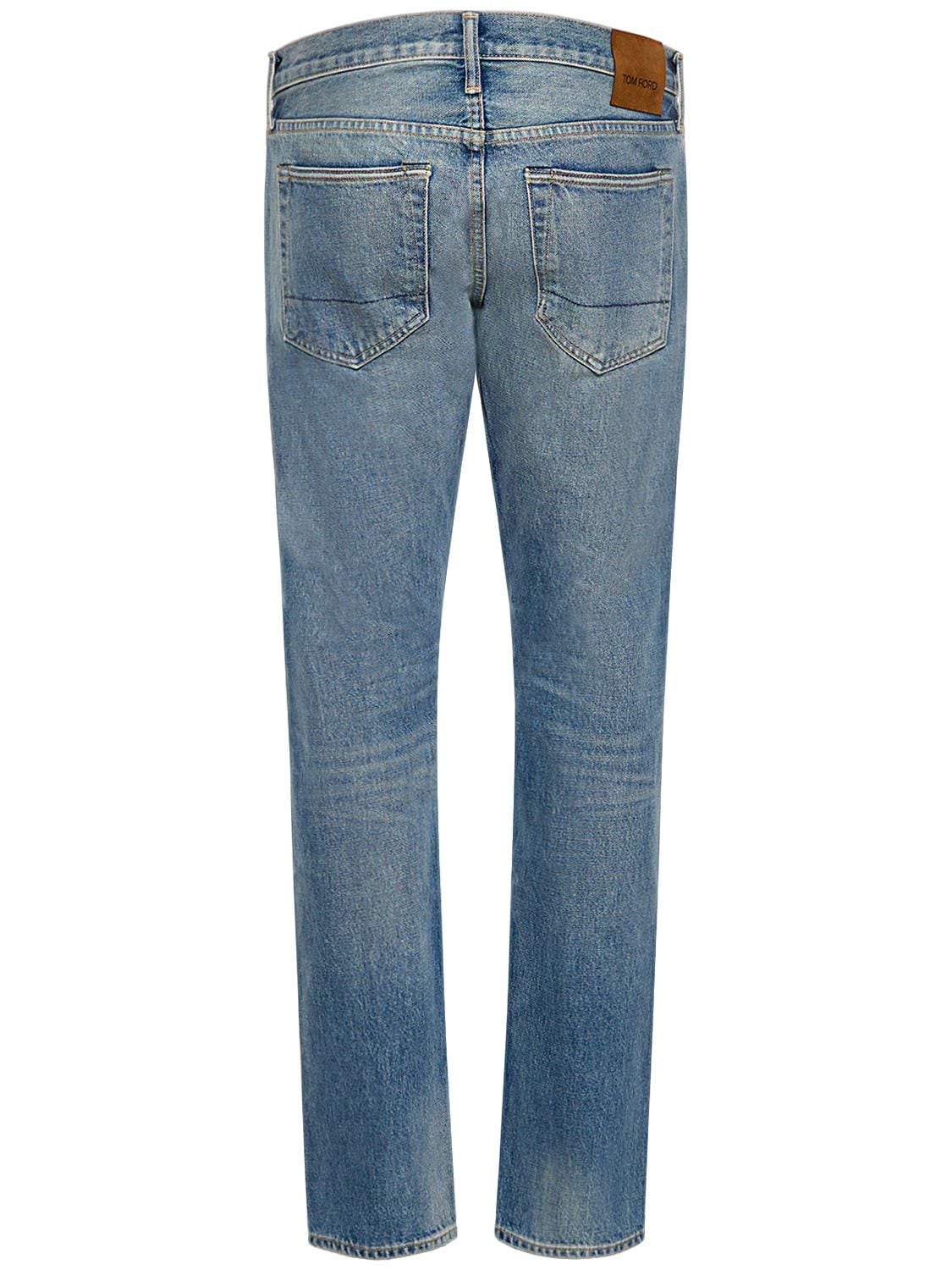 Shop Tom Ford Slim Fit Denim Jeans In Blue