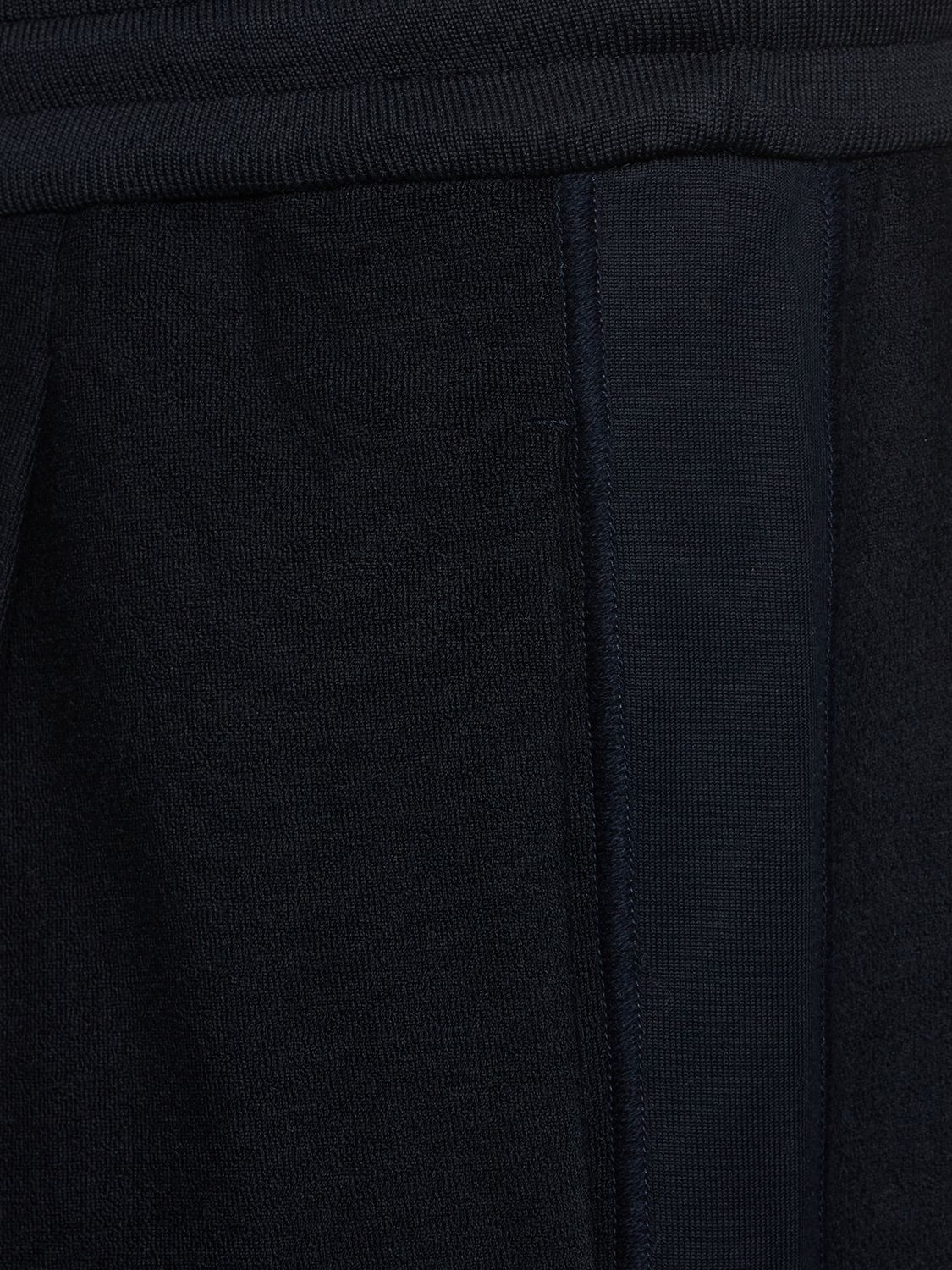Shop Brioni Cotton & Silk Terrycloth Shorts In Midnight Blue