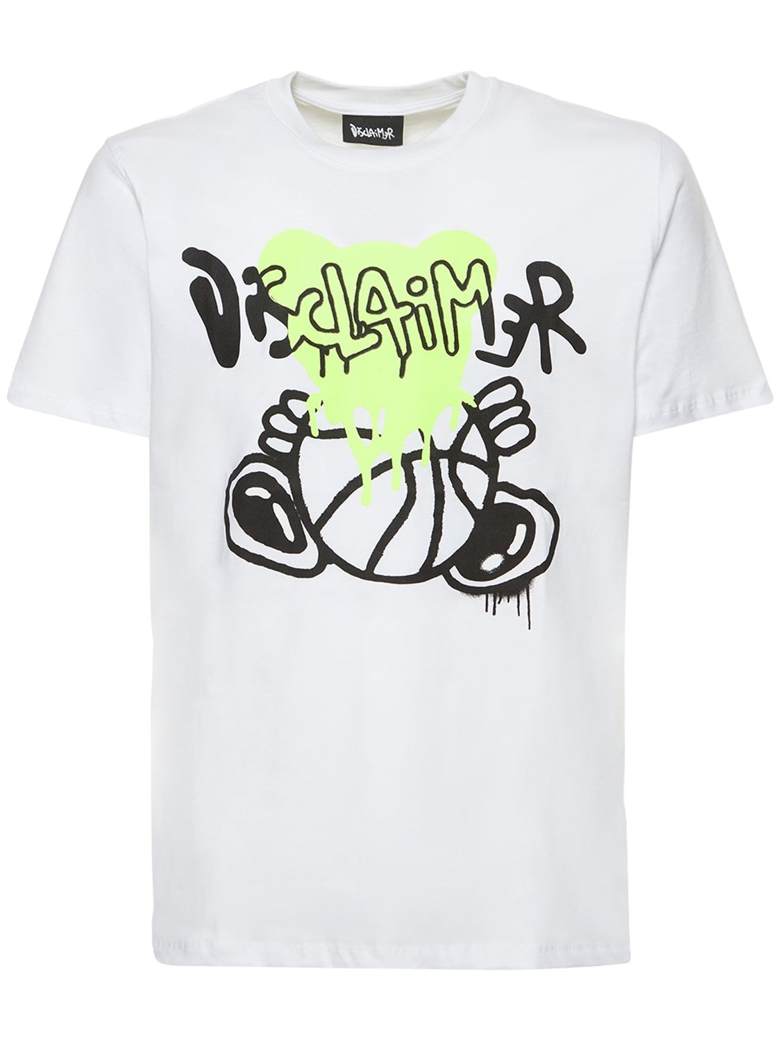 Disclaimer Basket Logo Cotton T-shirt In White