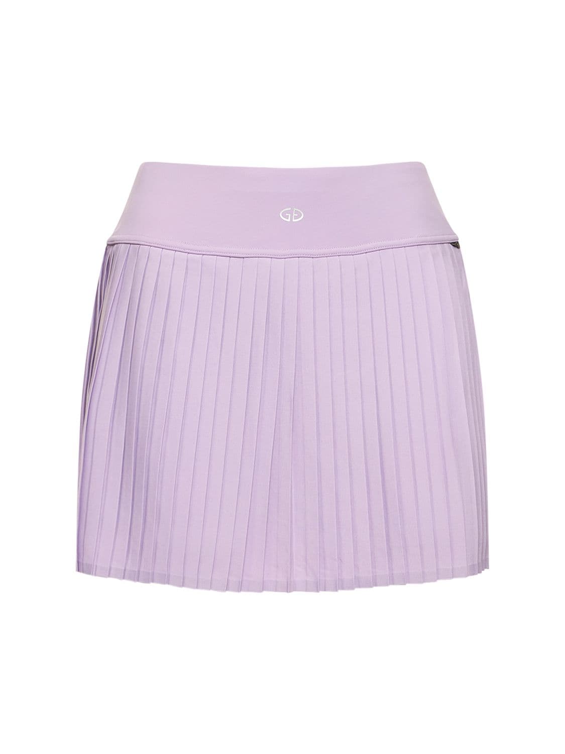 Goldbergh Plissé Skort In Lavender