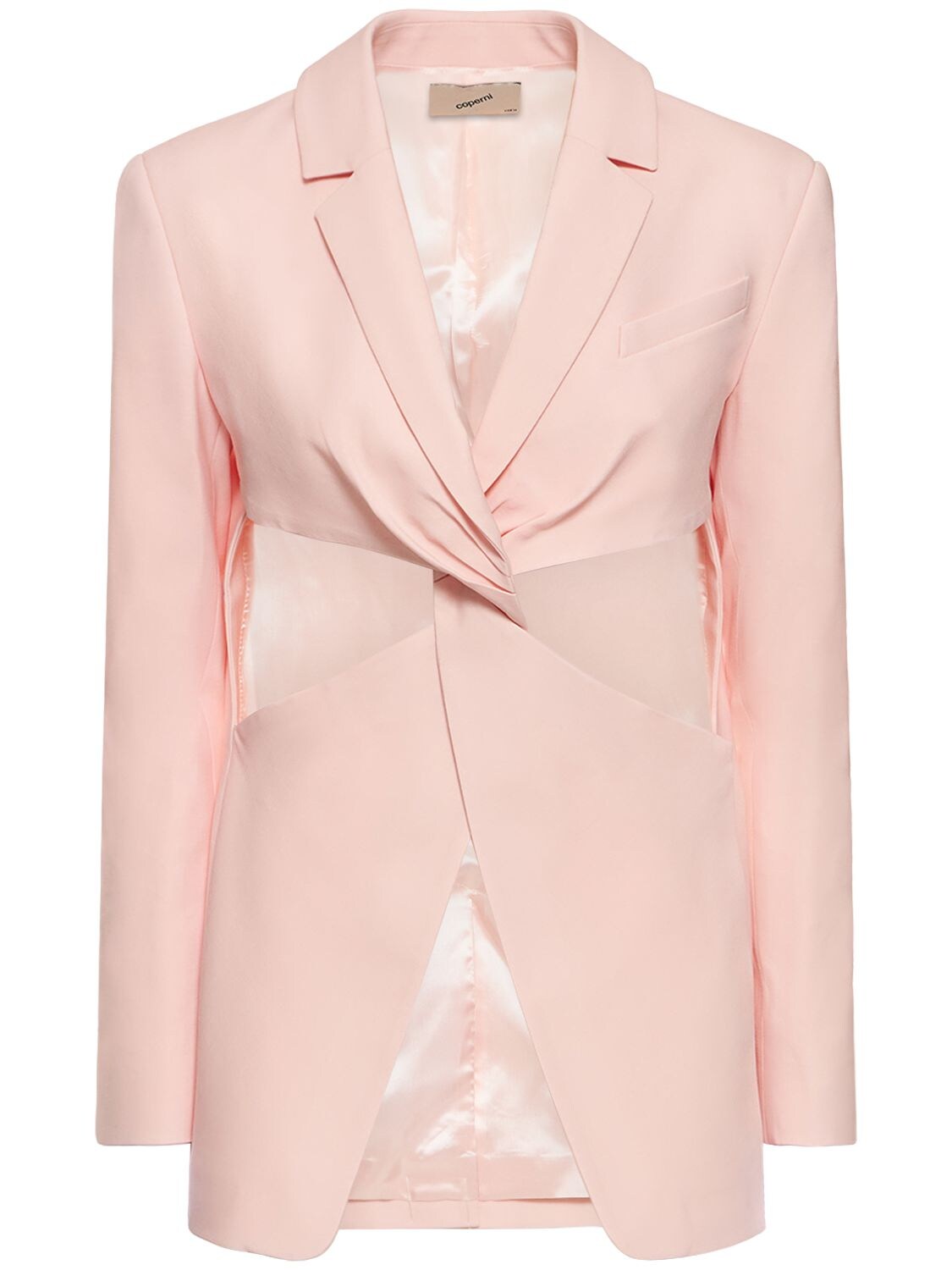 Coperni Twisted Cut Out Tailored Jacket In Neutral | ModeSens