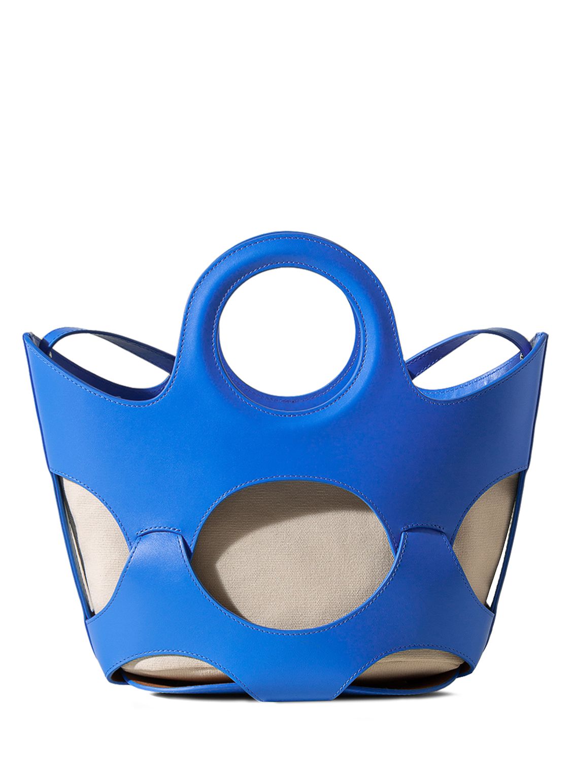 Hereu Onada S Leather Top Handle Bag In Ocean Blue ModeSens