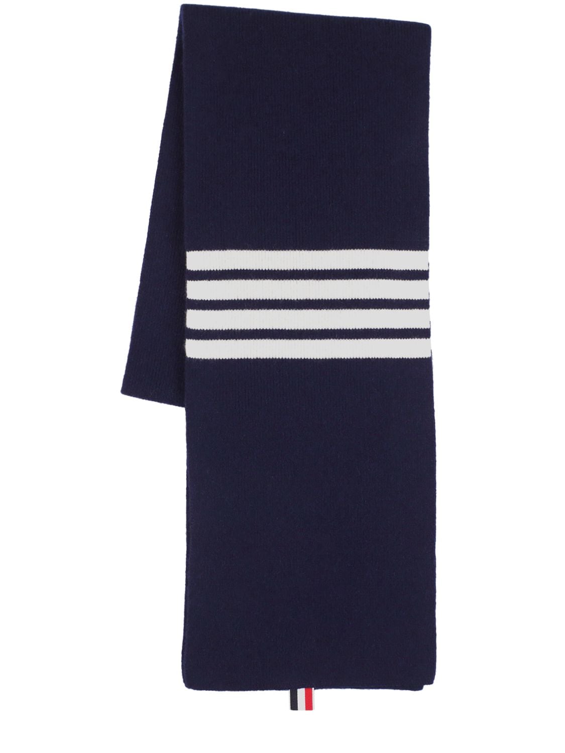 THOM BROWNE RUBBED CASHMERE SCARF