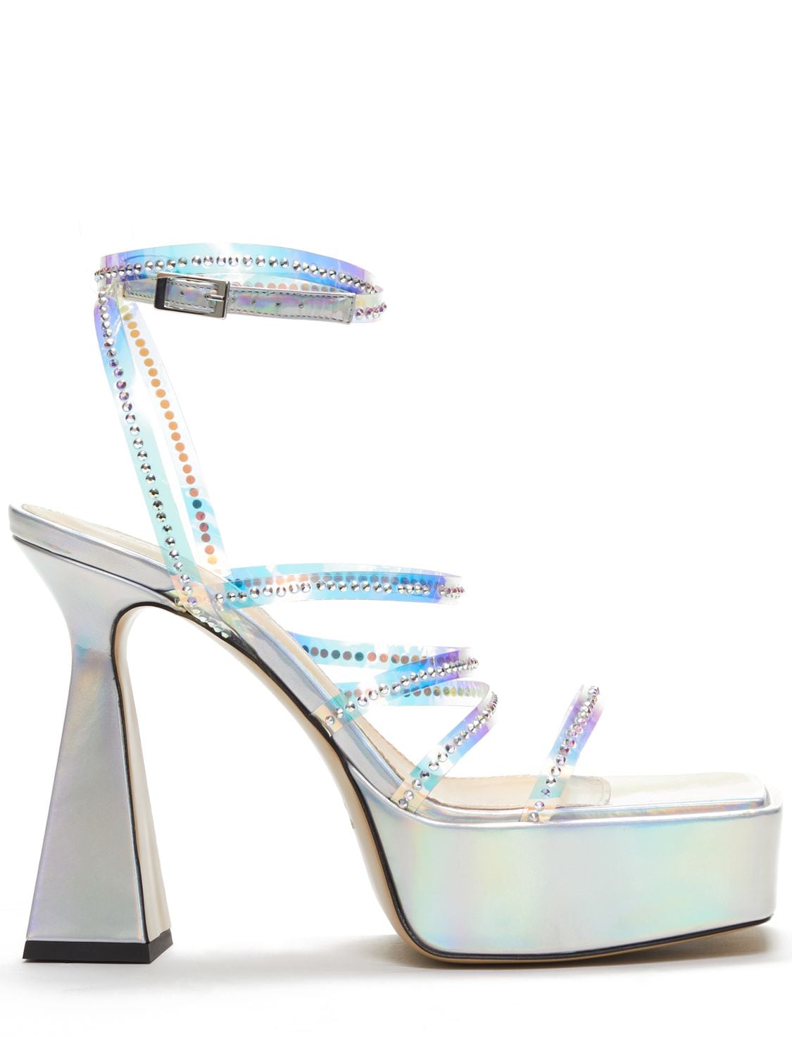 Image of 140mm Iridescent Pvc Leather Sandals