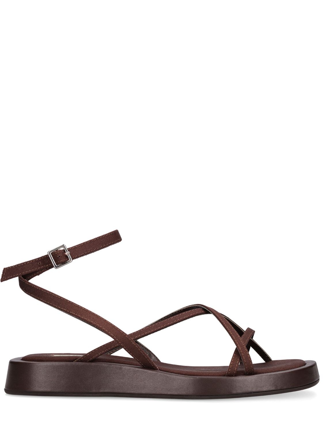 Gia Borghini Gia X Rhw Canvas Sandals In Brown