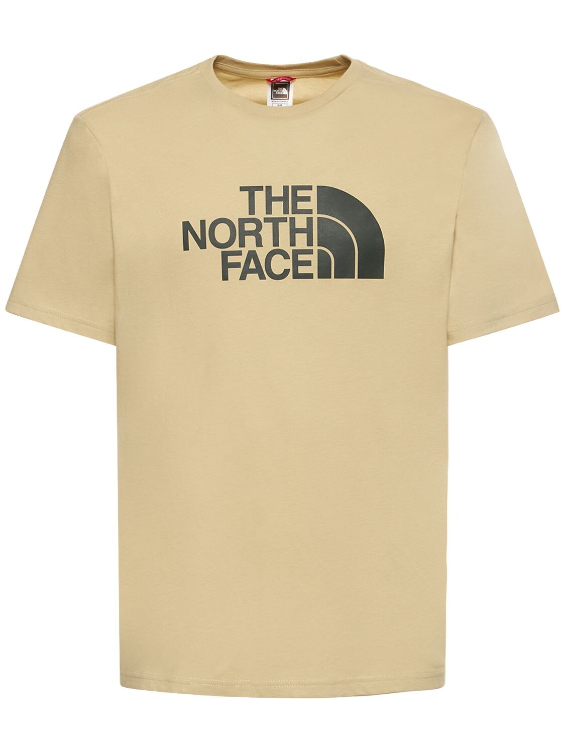 The North Face Logo Cotton T-shirt In Gravel