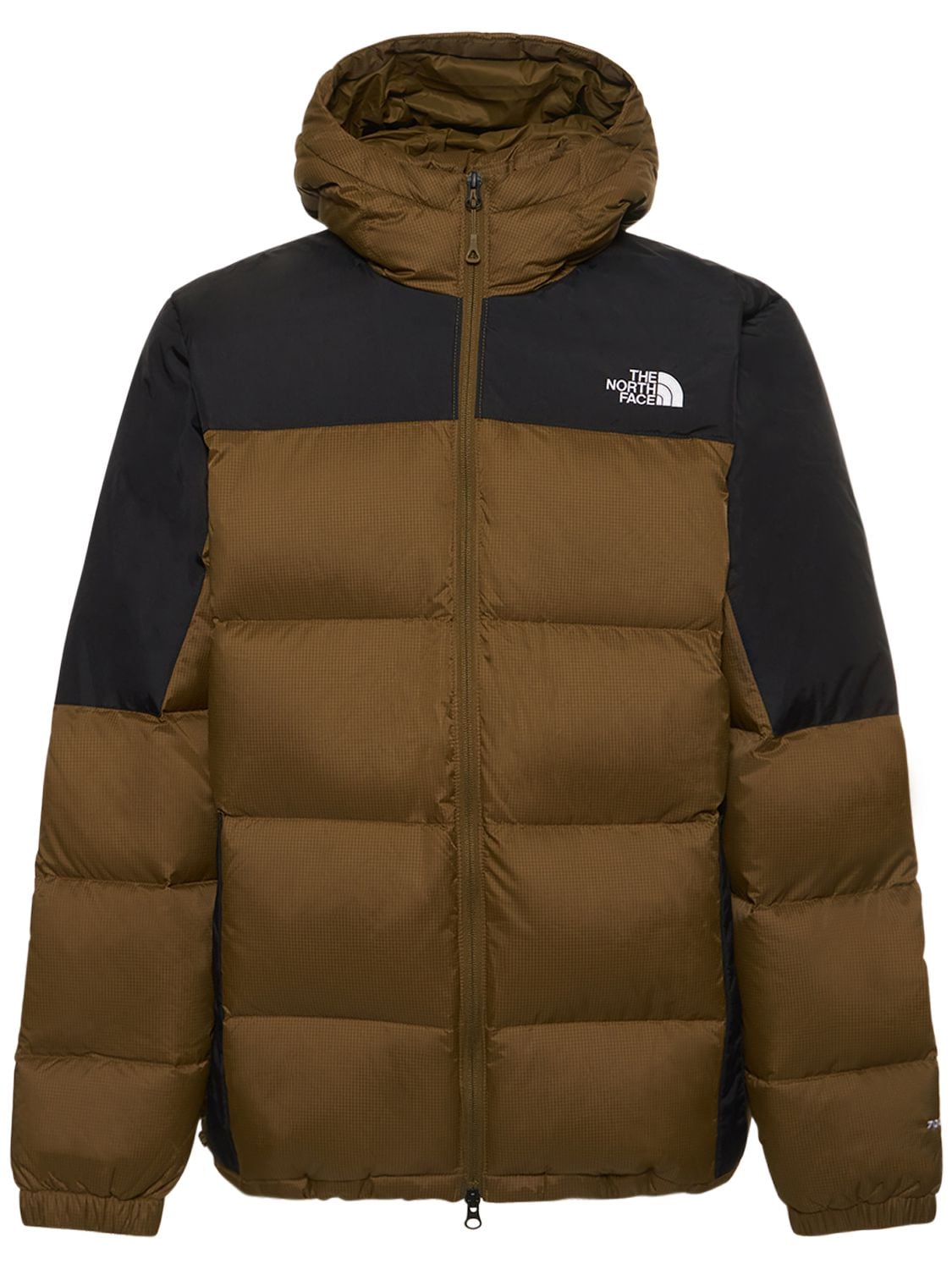 The North Face Diablo Hooded Down Jacket In Military Olive