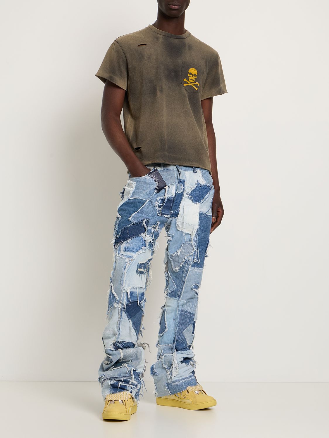 GALLERY DEPT. Logan Patchwork Straight Jeans - Farfetch
