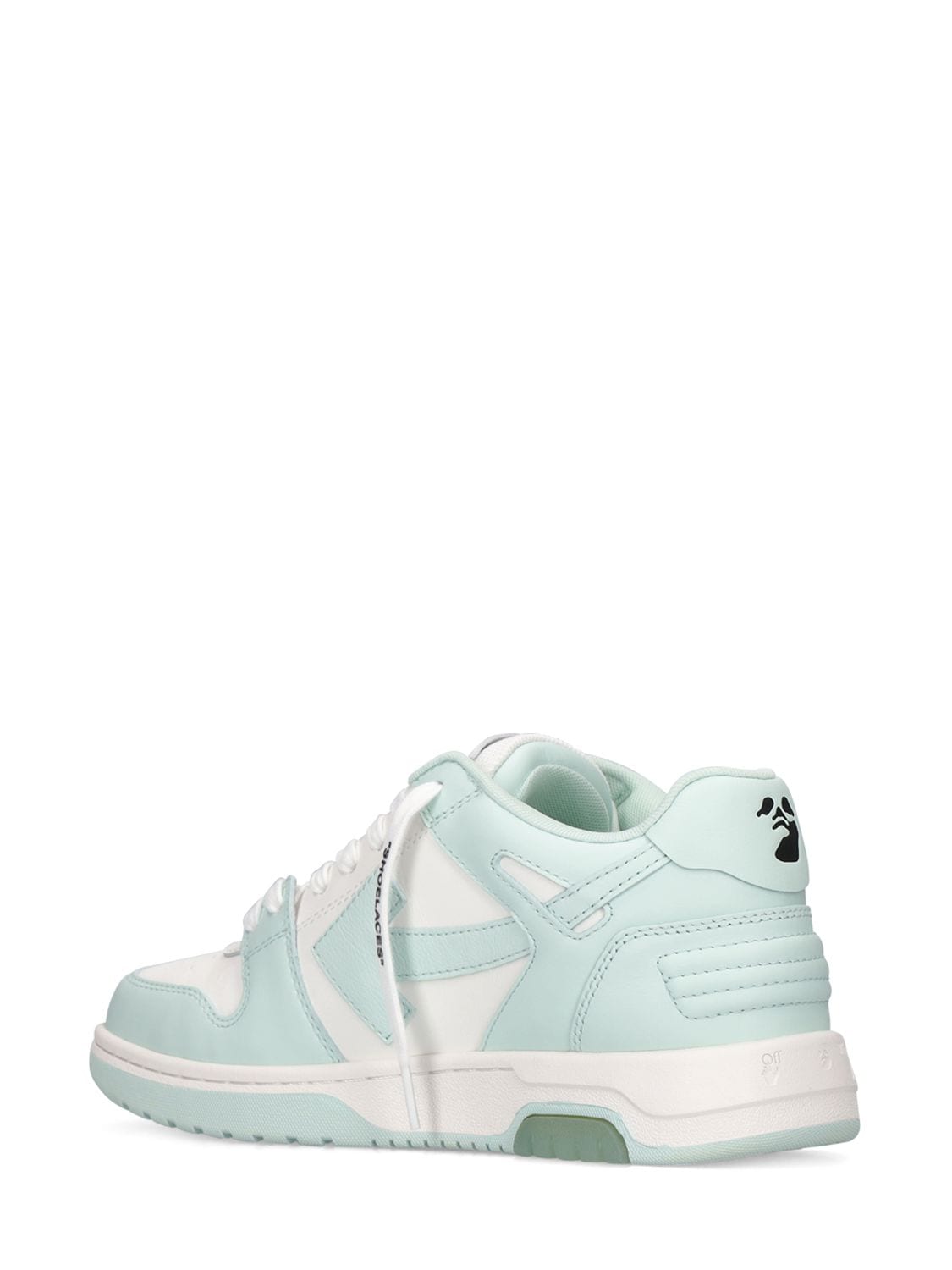Shop Off-white 30mm Out Of Office Leather Sneakers In Mint,white