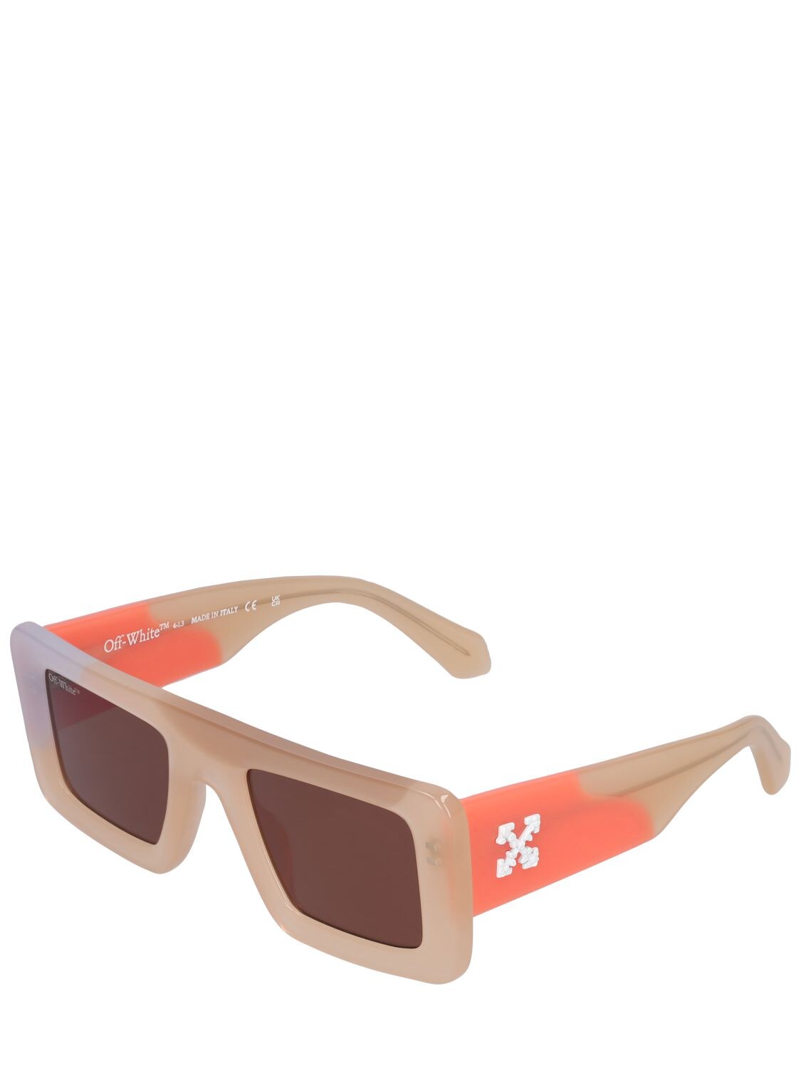 Shop Off-white Seattle Squared Acetate Sunglasses In Multicolor