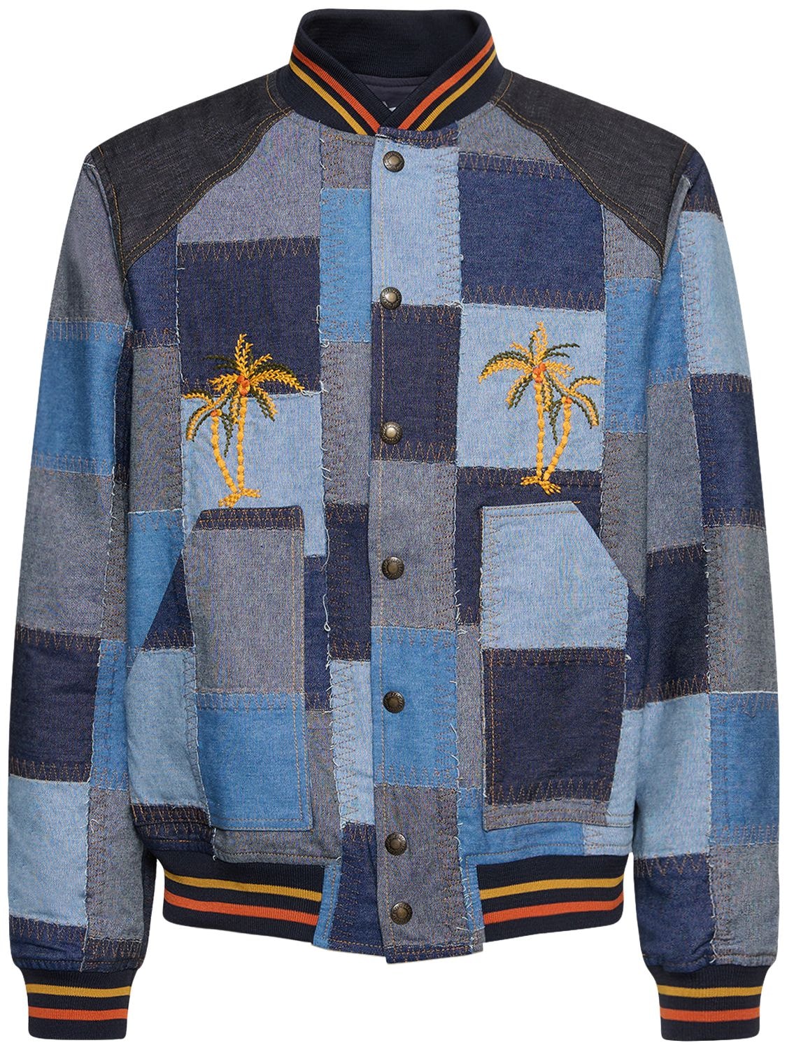 BLAST-OFF Patchwork Denim Jacket W/embroidery