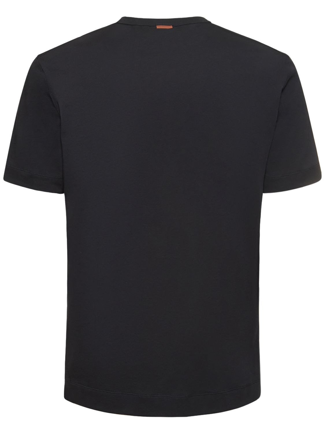 Shop Zegna Short Sleeved T-shirt In Navy