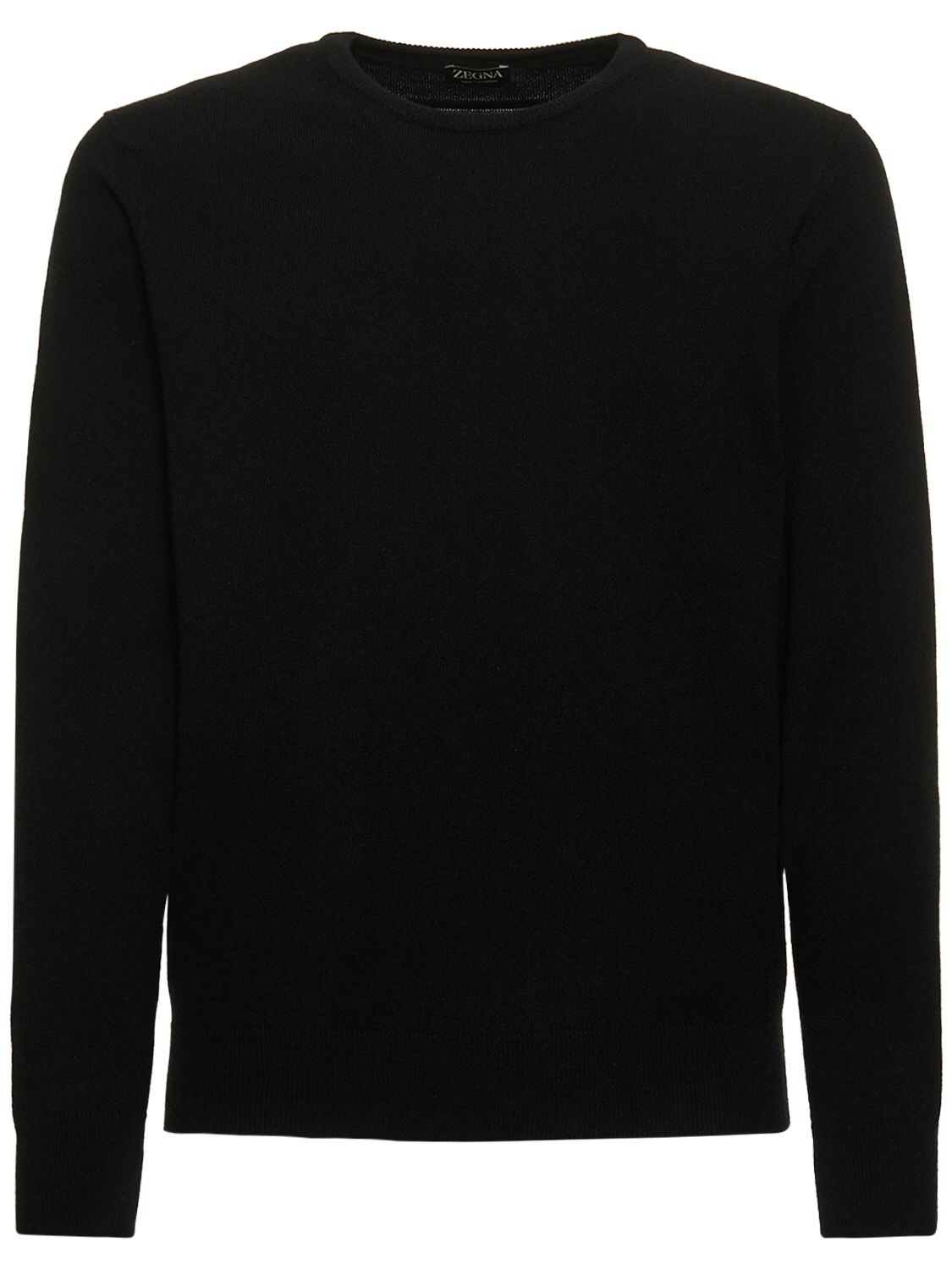 ZEGNA OASI CASHMERE KNIT CREWNECK SWEATER