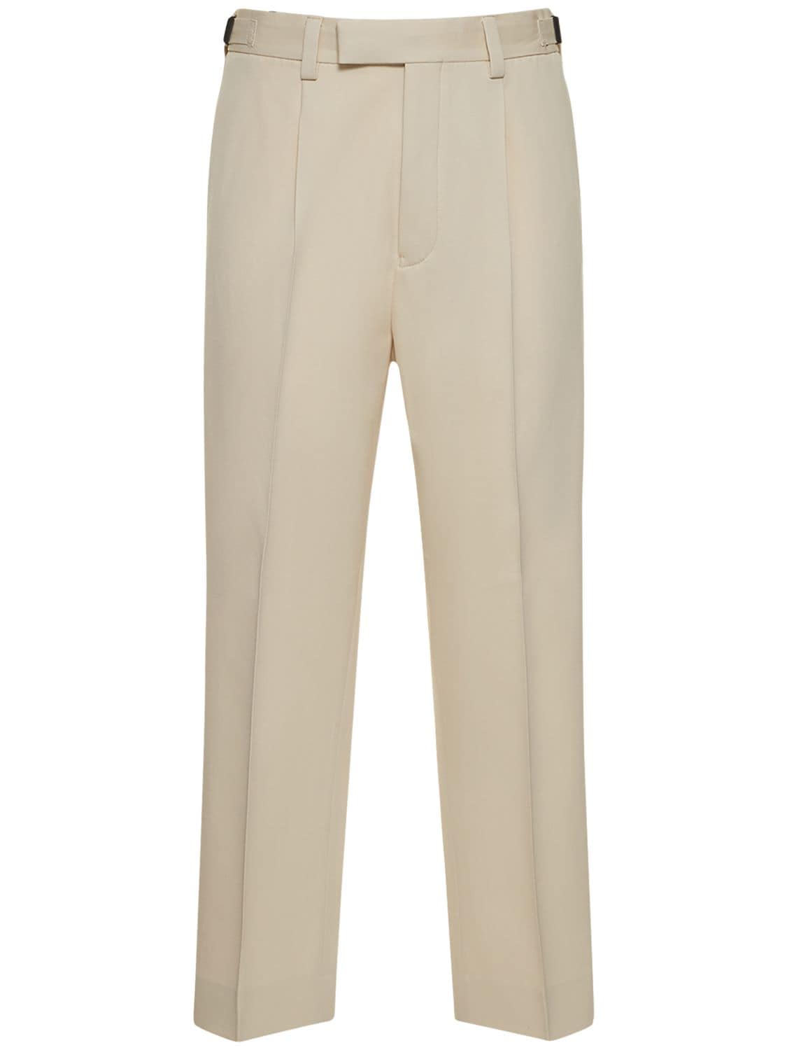 Zegna Pants With Front Pleats In White