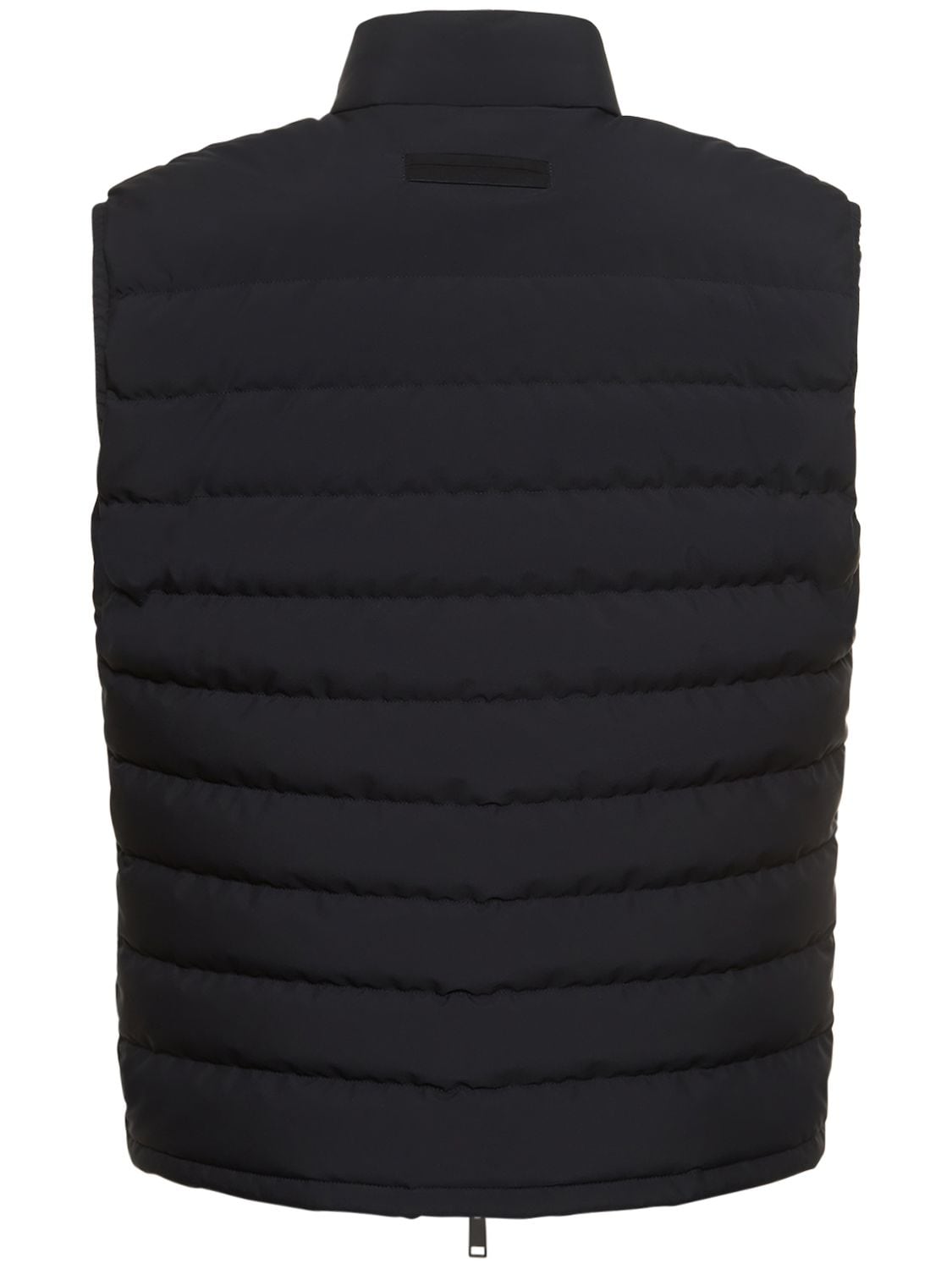 Shop Zegna Stratos Down Vest In Black
