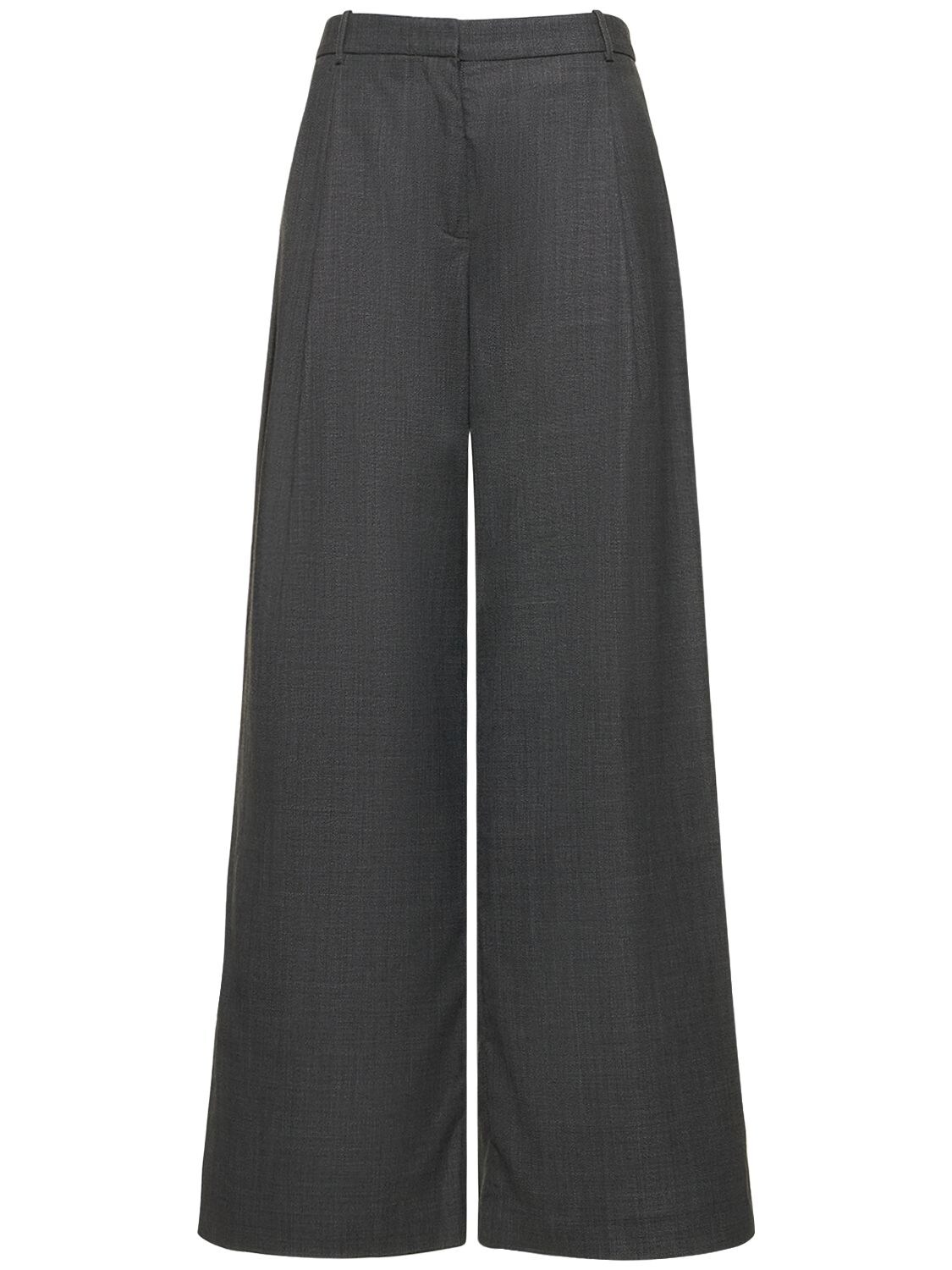 THE GARMENT WINDSOR WOOL BLEND WIDE PANTS