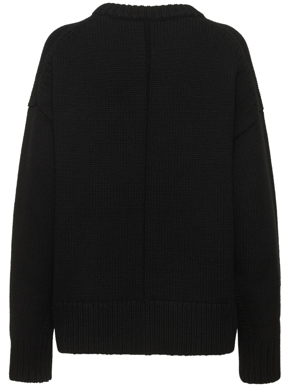 Shop The Row Ophelia Wool & Cashmere Knit Sweater In Black