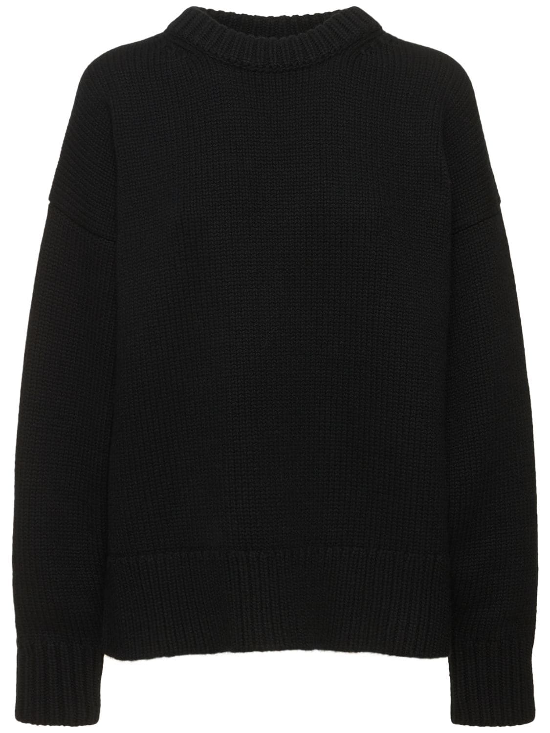 Shop The Row Ophelia Wool & Cashmere Knit Sweater In Black