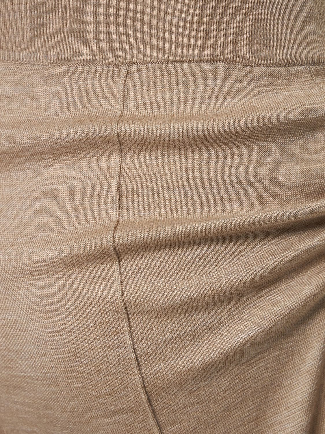 Shop The Row Egle Wool & Silk Blend Jersey Sweatpants In Beige