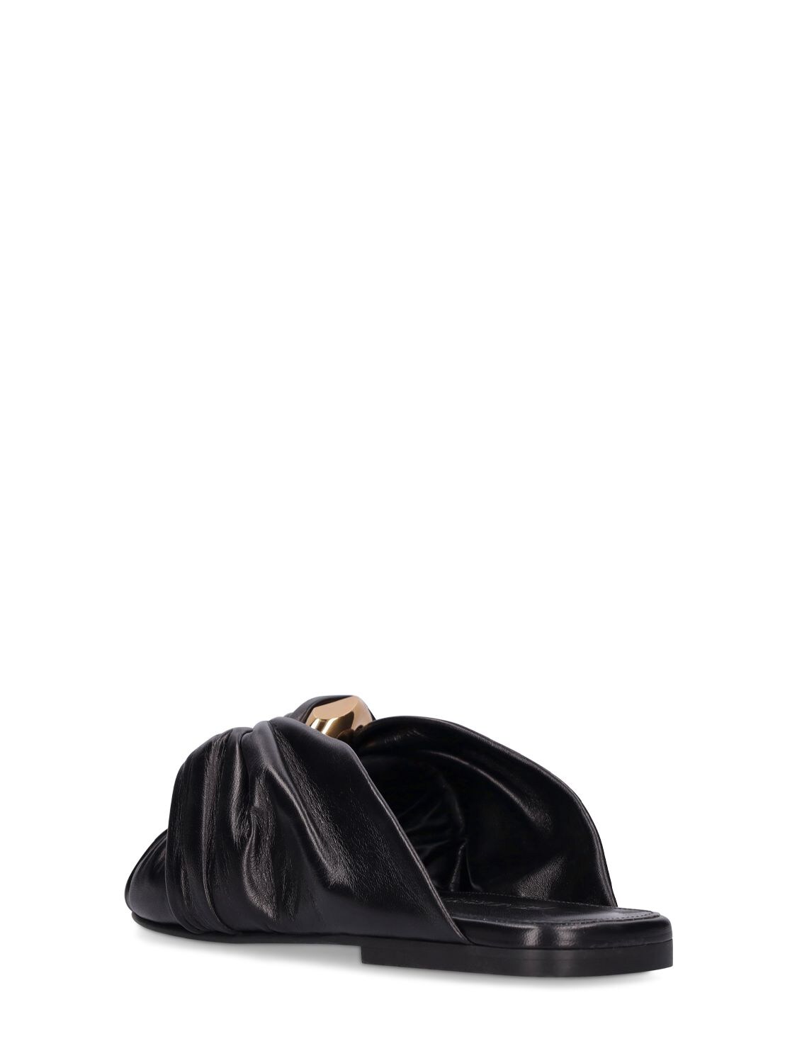 Shop Jw Anderson 10mm Chain Link Flat Mules In Black