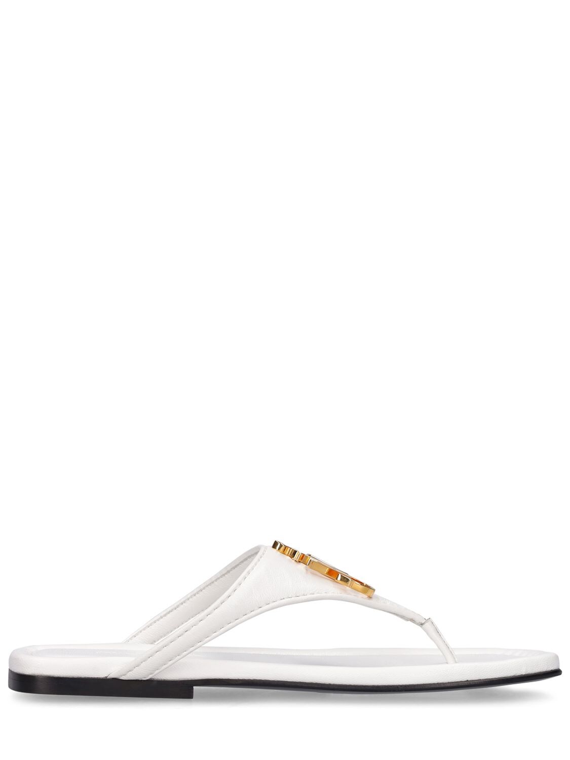 JW ANDERSON 10MM ANCHOR LEATHER THONG SANDALS