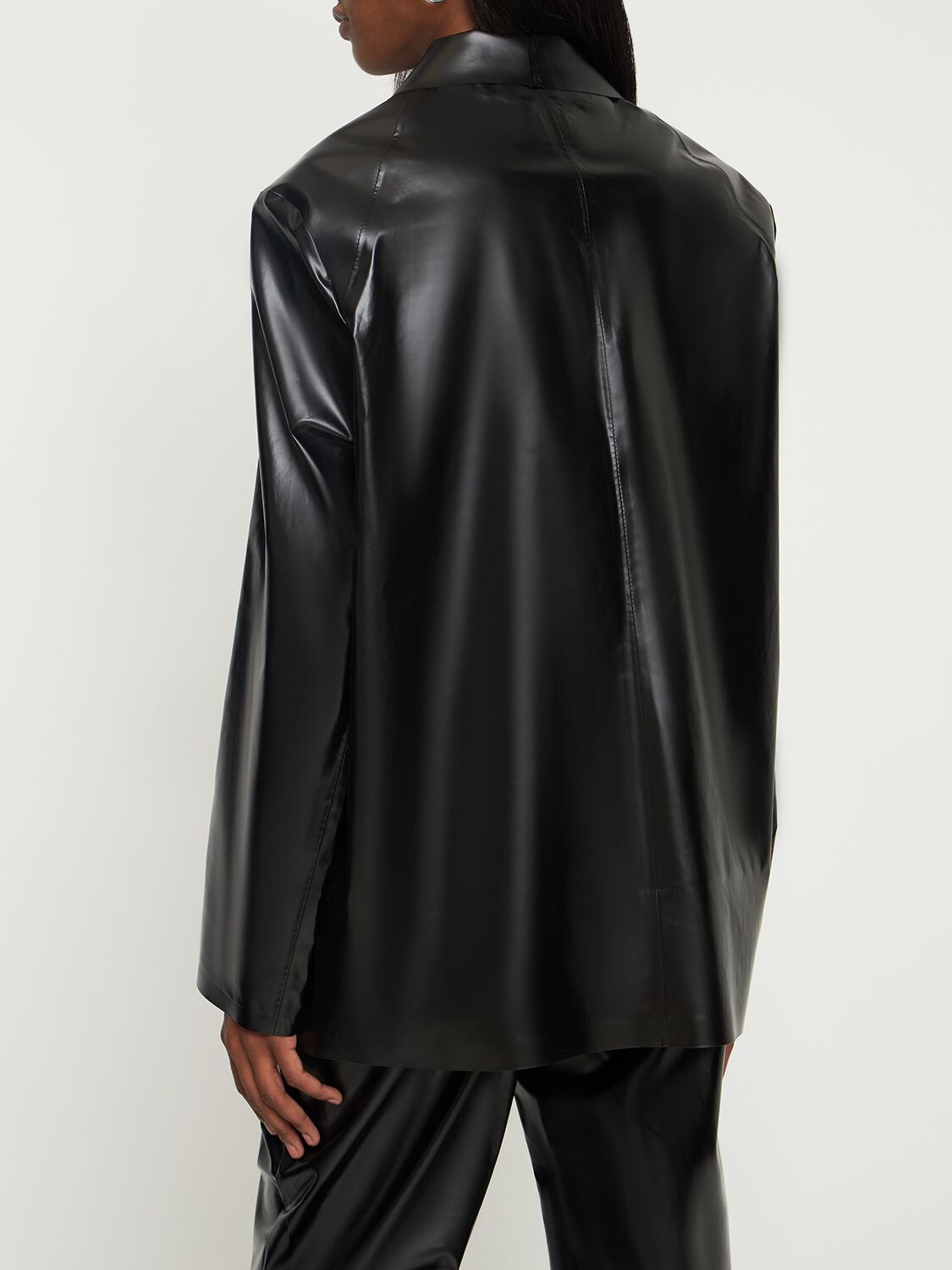 KASSL EDITIONS OIL LIGHT COATED COTTON BLAZER 