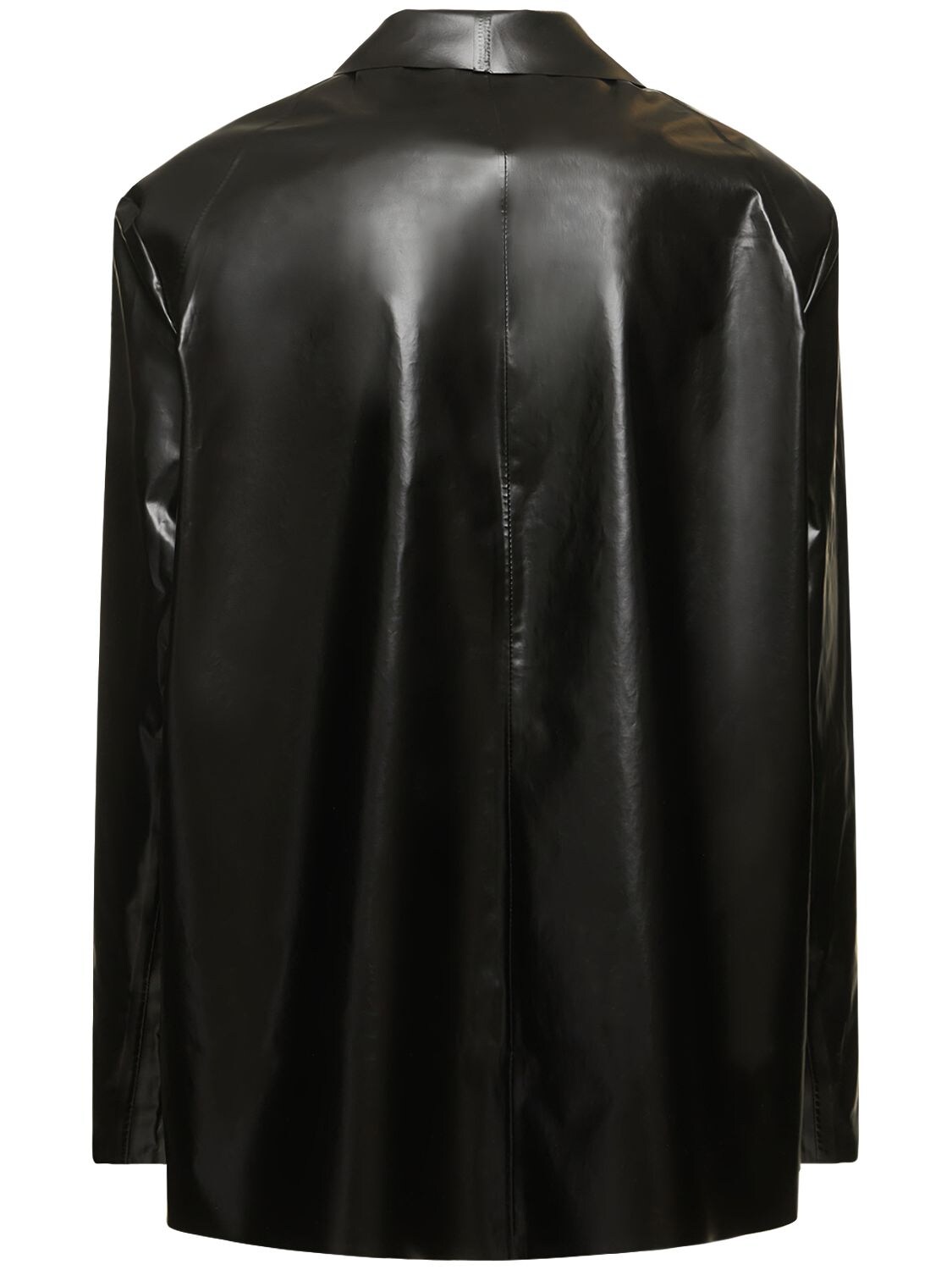 Shop Kassl Editions Oil Light Coated Cotton Blazer In Black