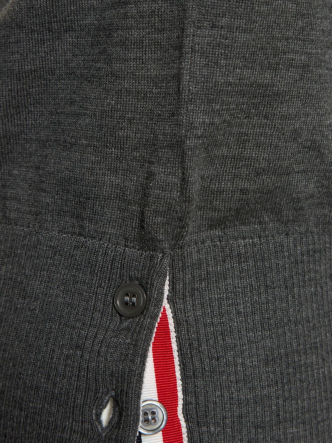 Shop Thom Browne Wool Crewneck Sweater In Med Grey