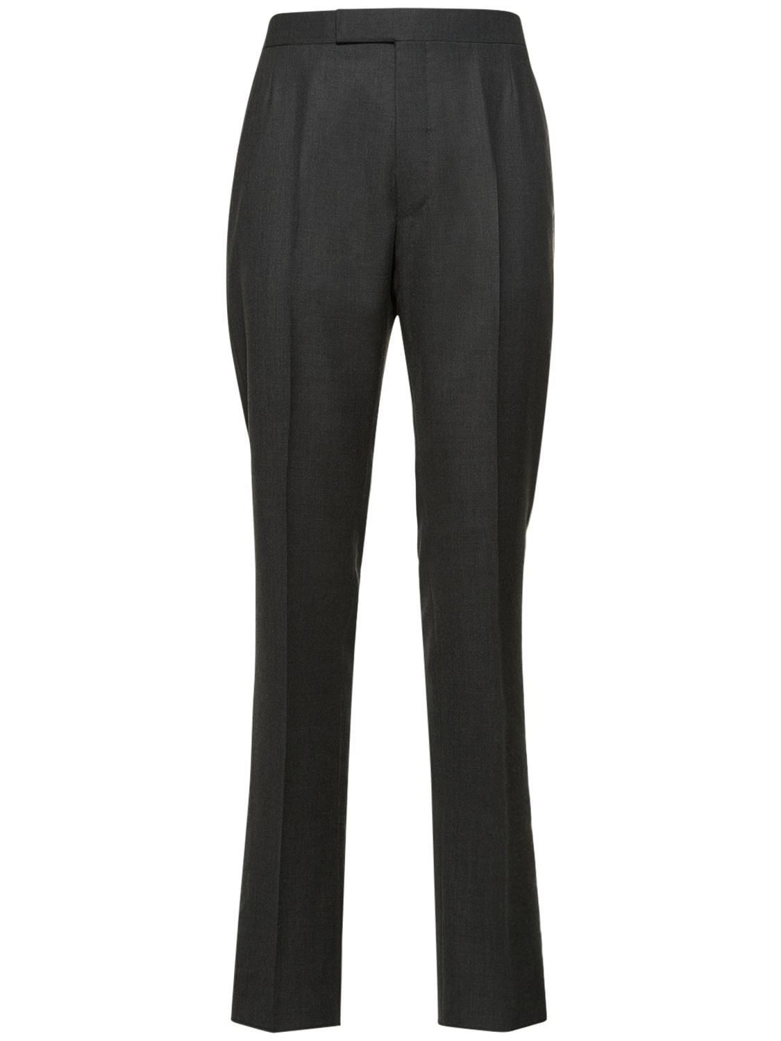 Image of Classic Back Straps Wool Pants