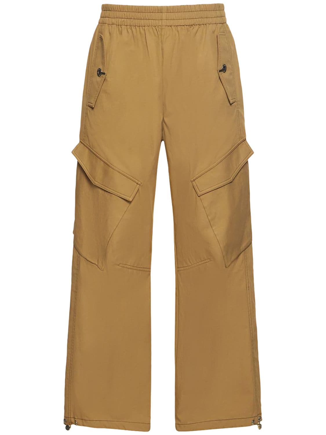 Dion Lee Cotton & Nylon Utility Pants In Khaki
