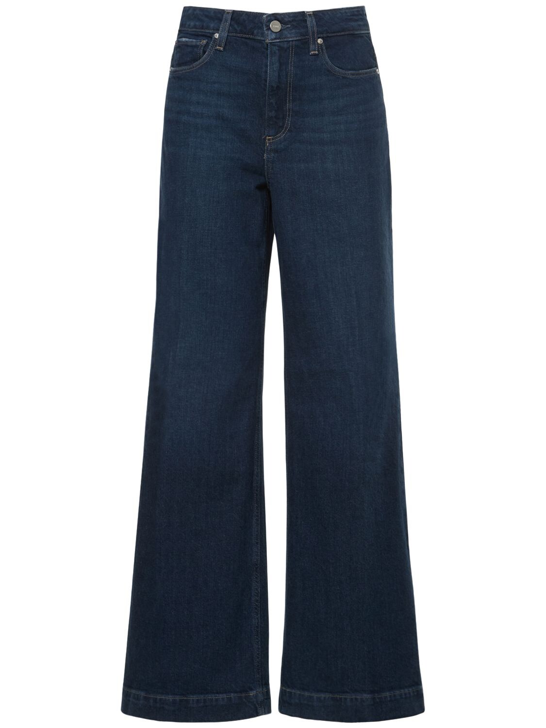 Paige Leenah 32 High Rise Wide Leg Jeans - Telluride In Blue