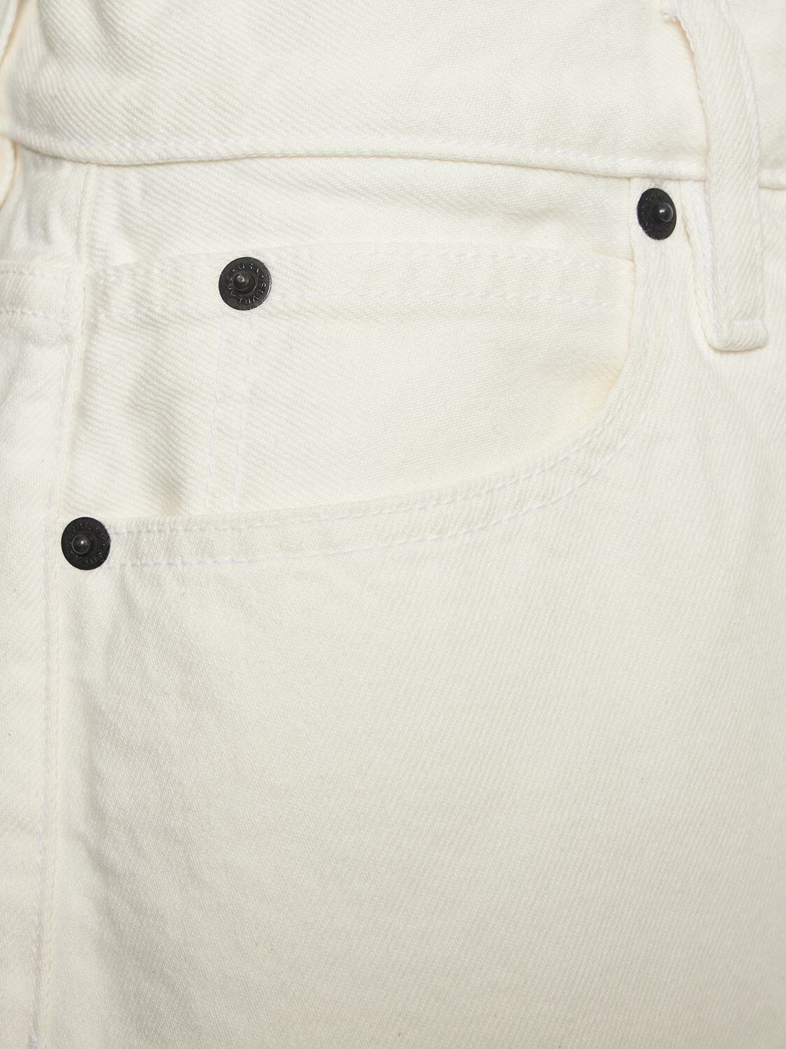 SLVRLAKE MICRO CUT OFF COTTON DENIM MINI SKIRT 