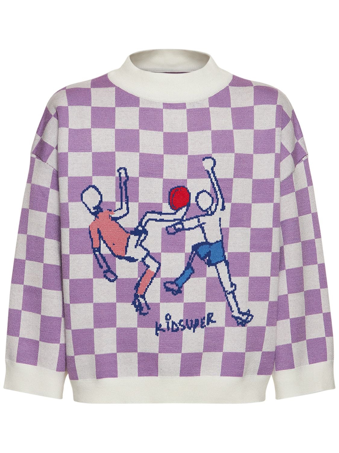 KIDSUPER STUDIOS Checkered Soccer Sweater