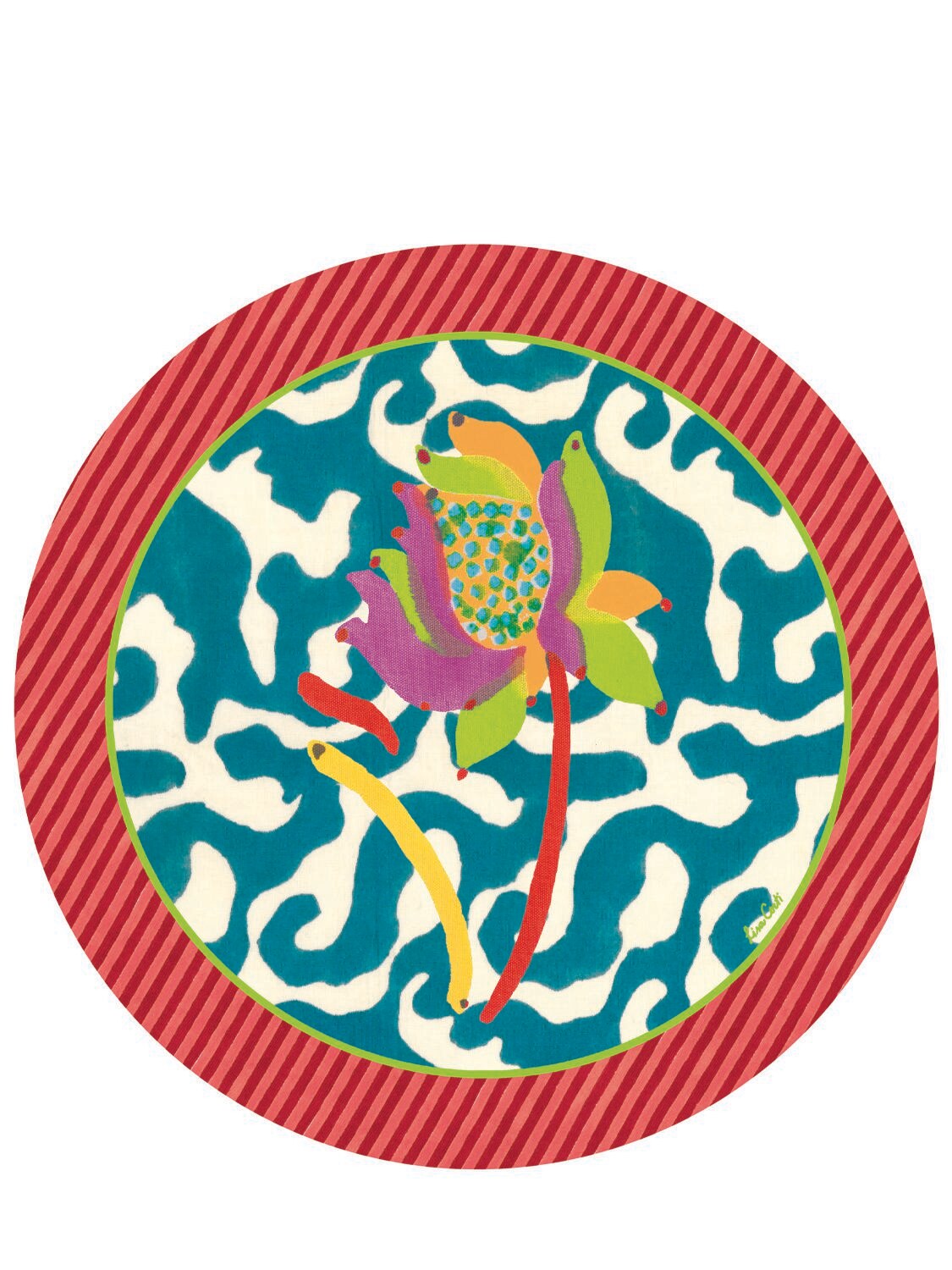 Lisa Corti Madurai Tablemat In Multicolor