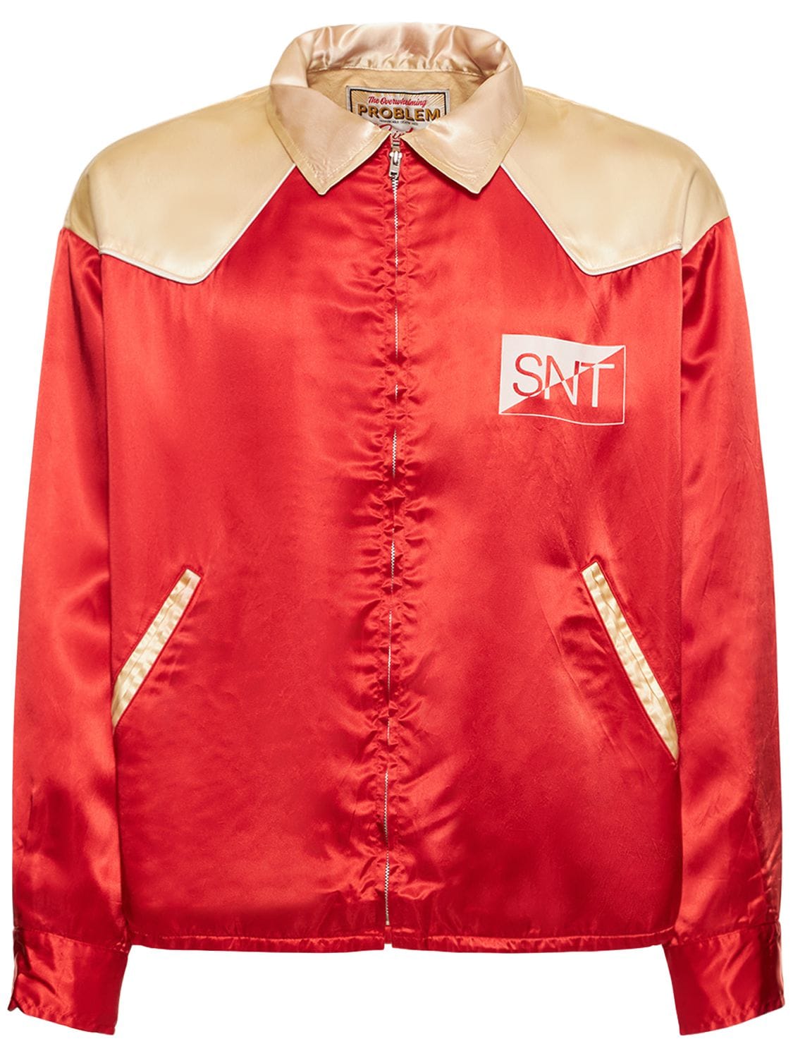 Saint Michael Disorder Of The Divine Logo Jacket In Red,multi