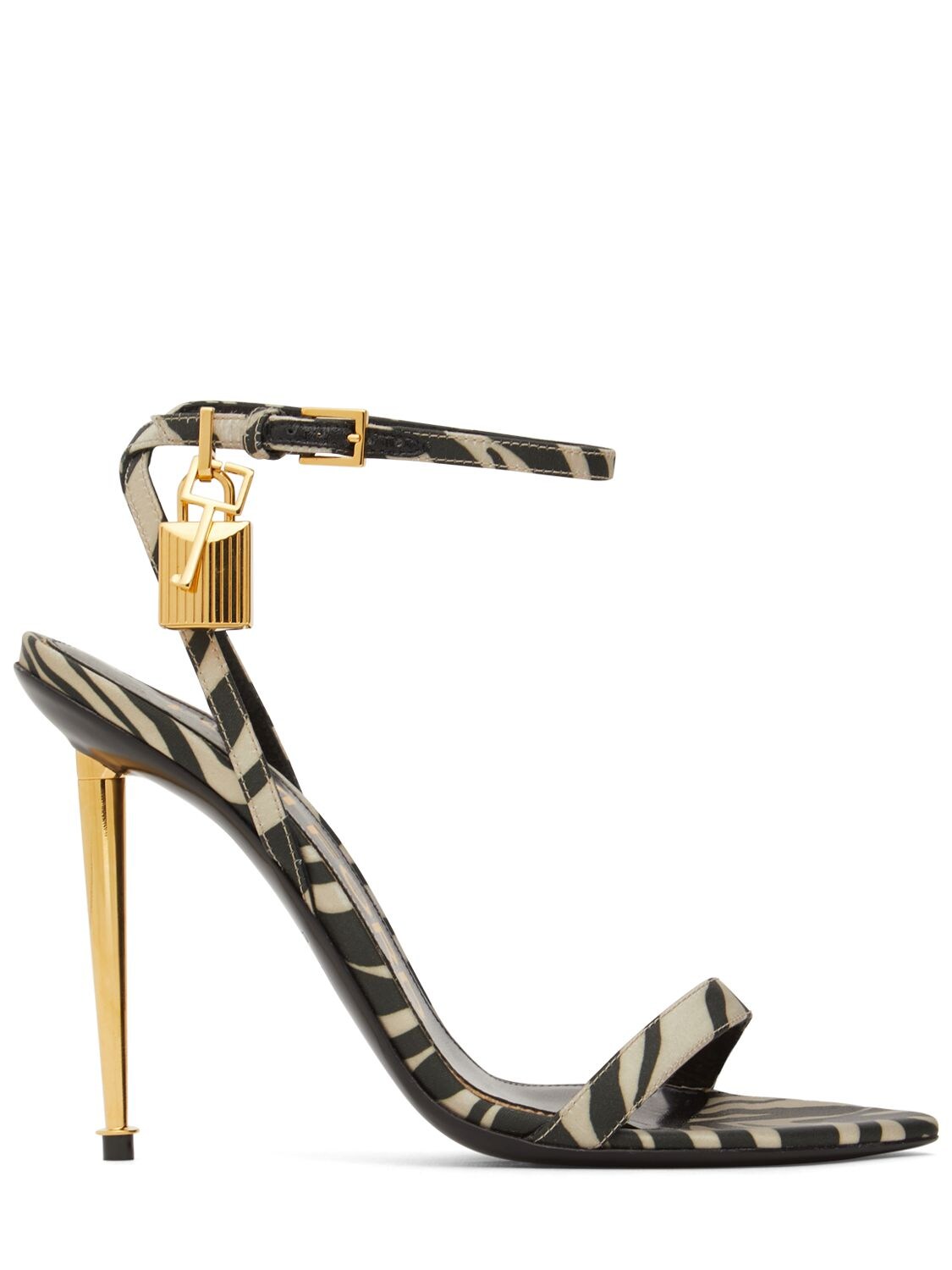 105mm Padlock Printed Poly Sandals