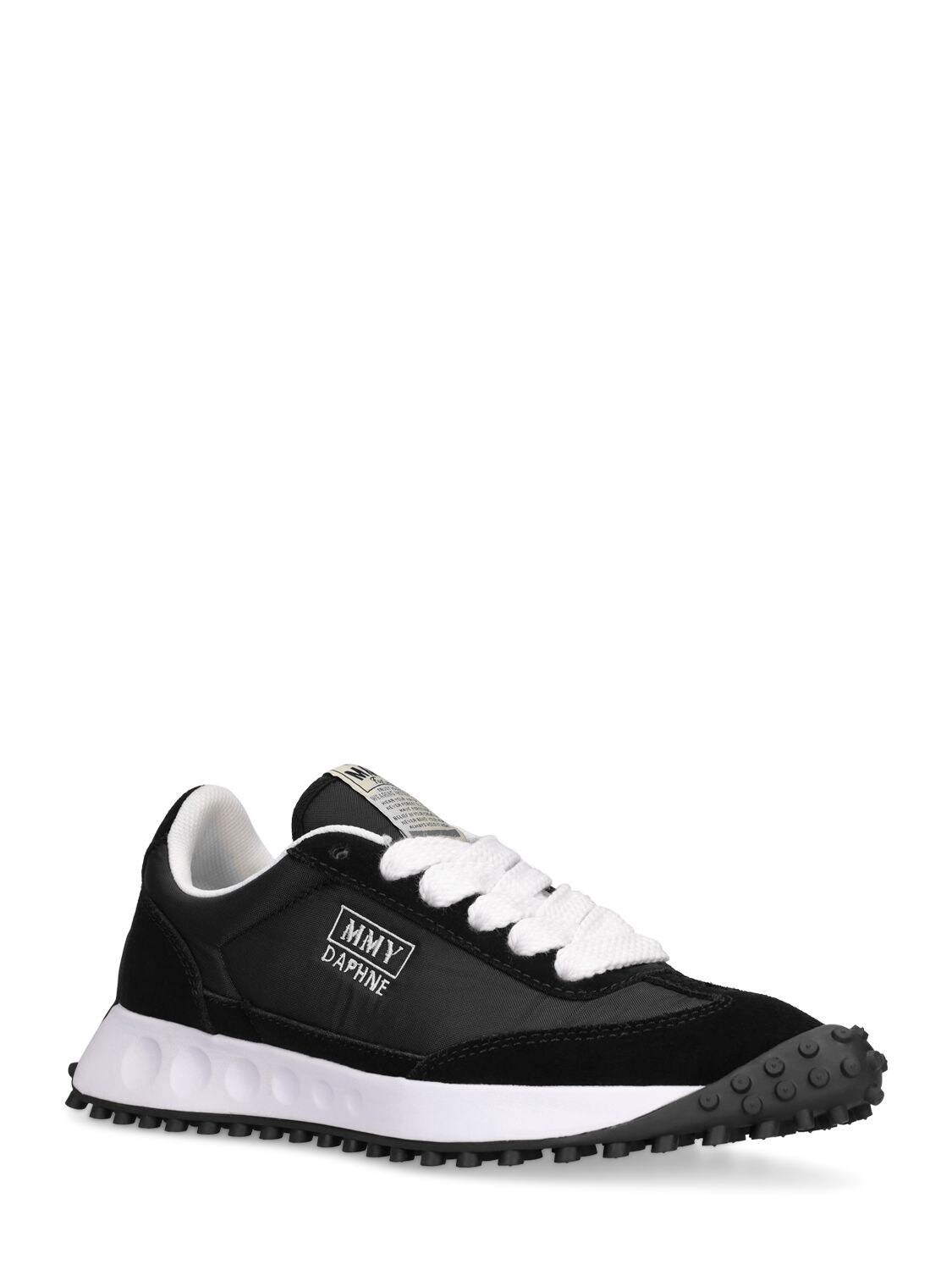 Miharayasuhiro Daphne Og Sole Leather Low Sneaker In Black